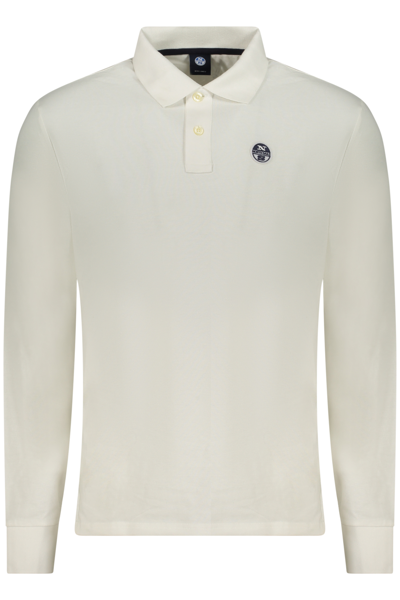 NORTH SAILS MEN LONG-SLEEVED POLO SHIRT WHITE NORTH SAILS MEN LONG-SLEEVED POLO SHIRT WHITE