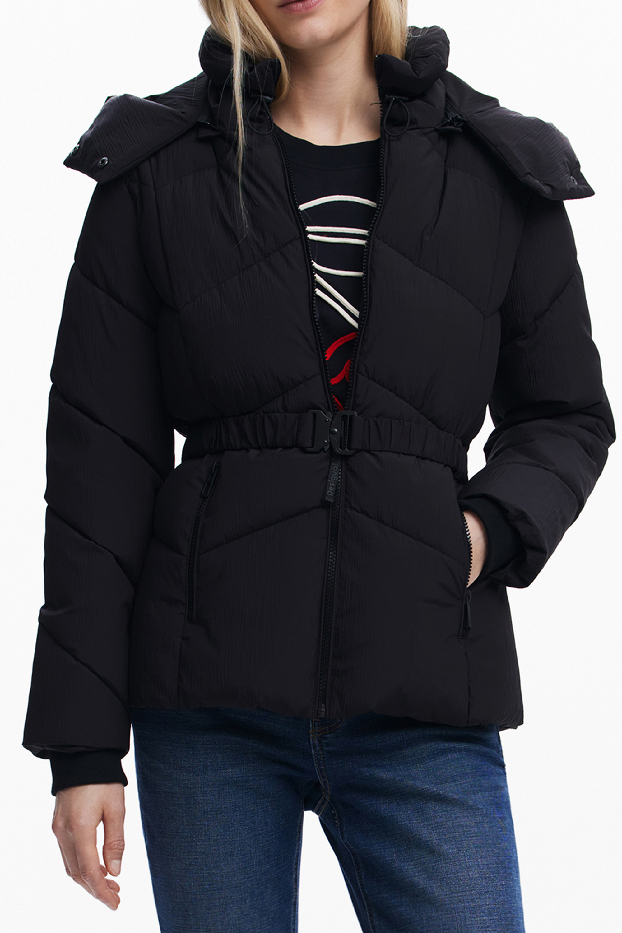 DESIGUAL WOMEN BLACK JACKET