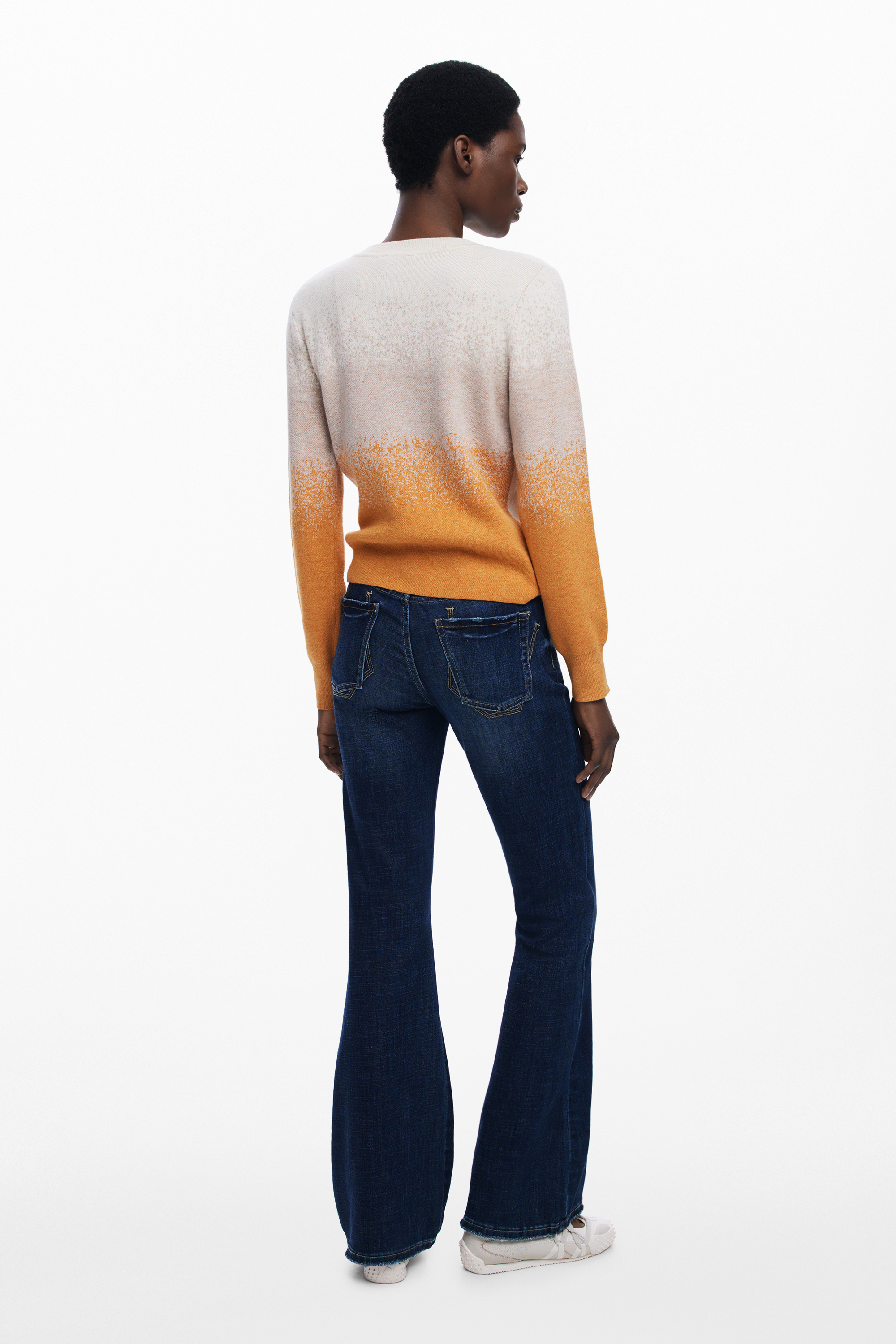 DESIGUAL WOMEN BEIGE SWEATER