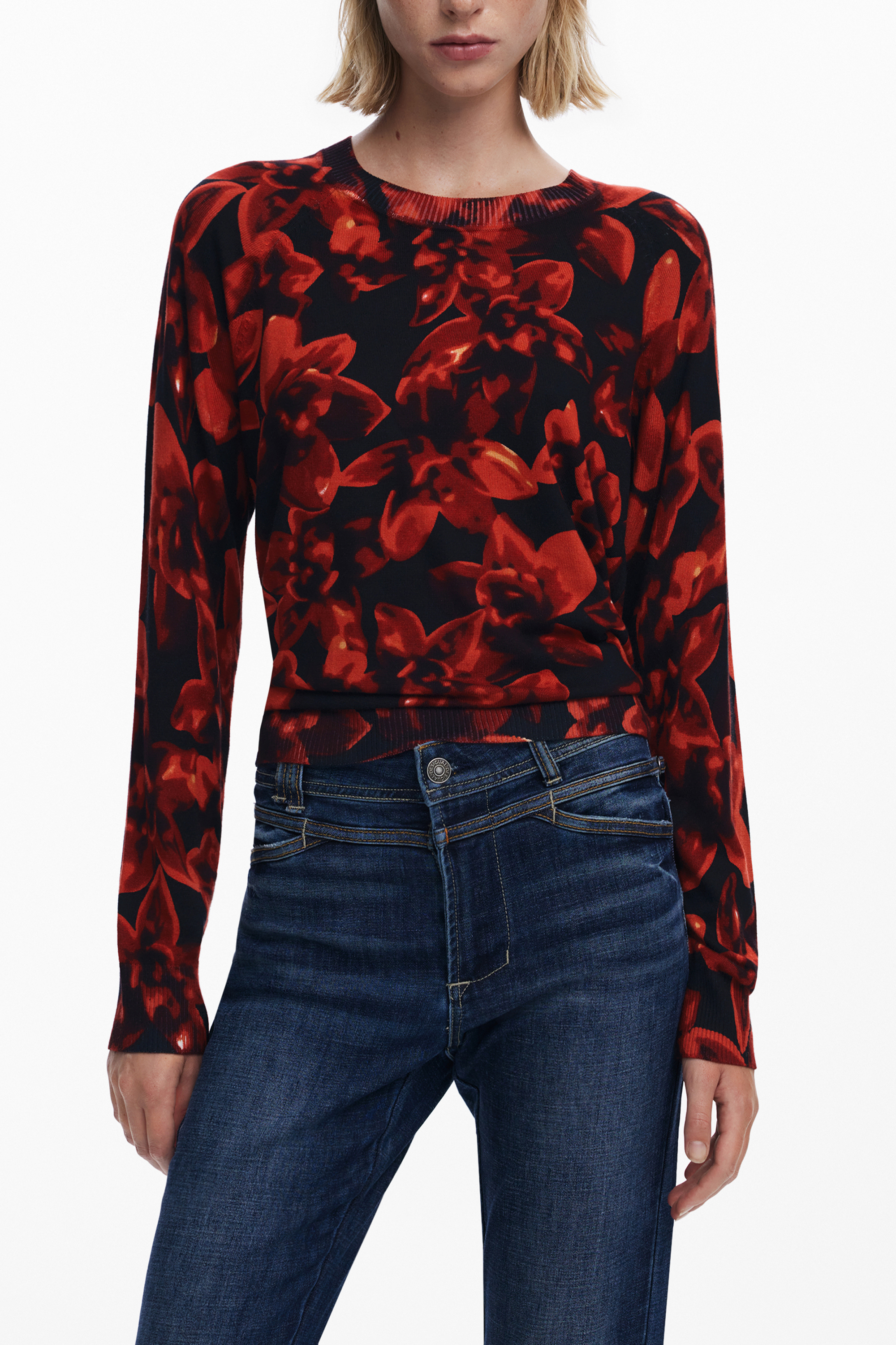 DESIGUAL WOMEN BLACK SWEATER DESIGUAL WOMEN BLACK SWEATER