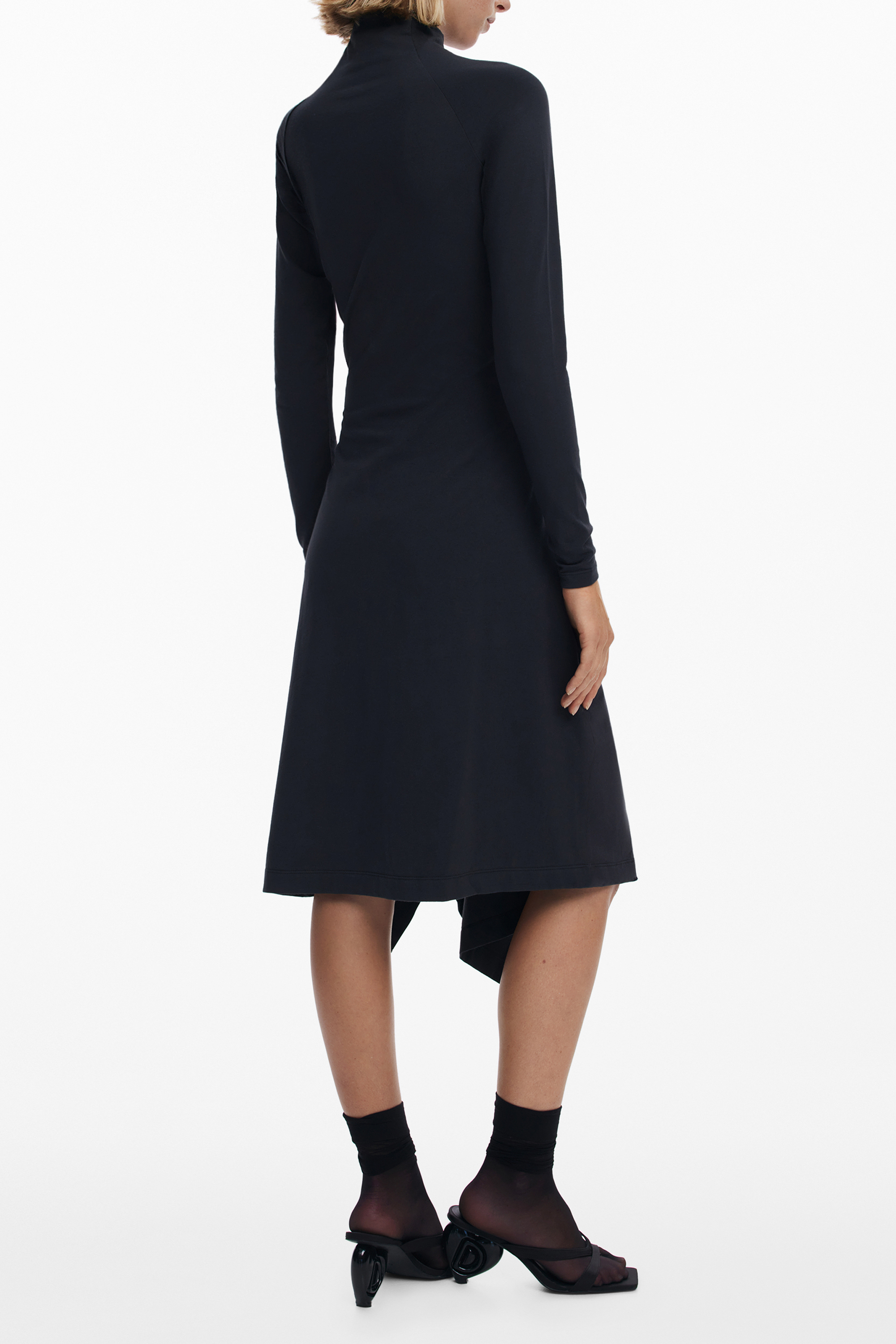 DESIGUAL SHORT DRESS FOR WOMEN IN BLACK