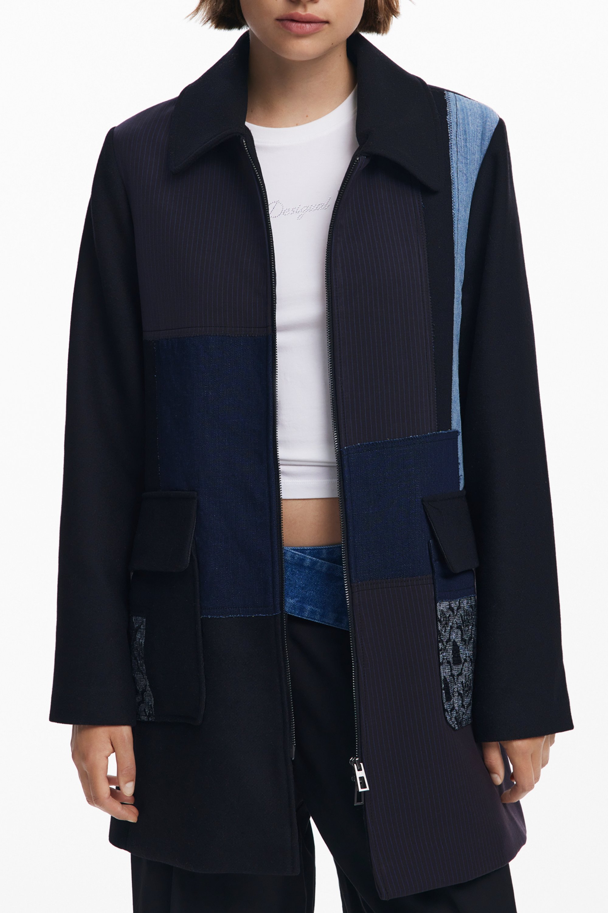 DESIGUAL WOMEN BLACK JACKET DESIGUAL WOMEN BLACK JACKET