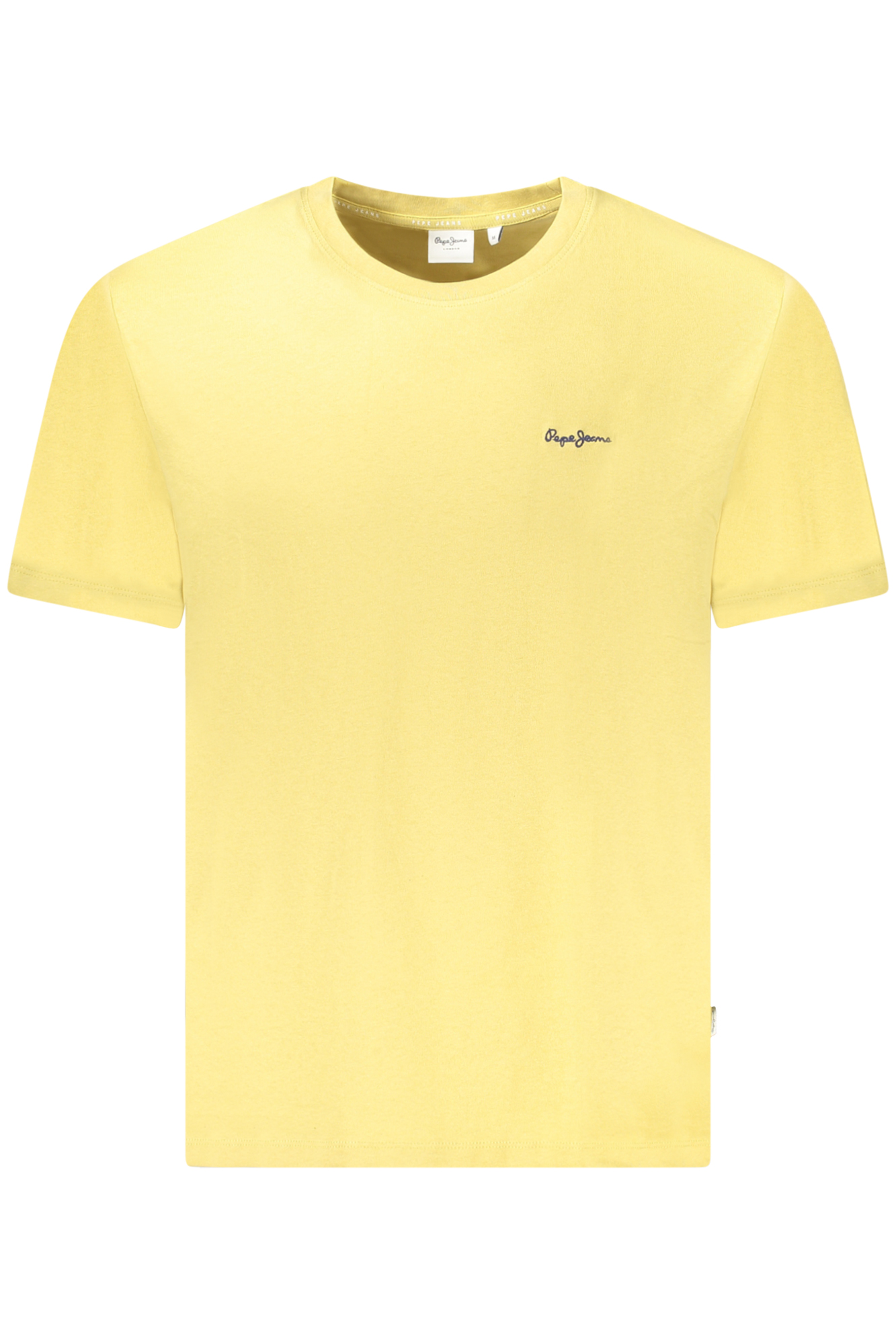 PEPE JEANS MEN SHORT-SLEEVED T-SHIRT YELLOW PEPE JEANS MEN SHORT-SLEEVED T-SHIRT YELLOW