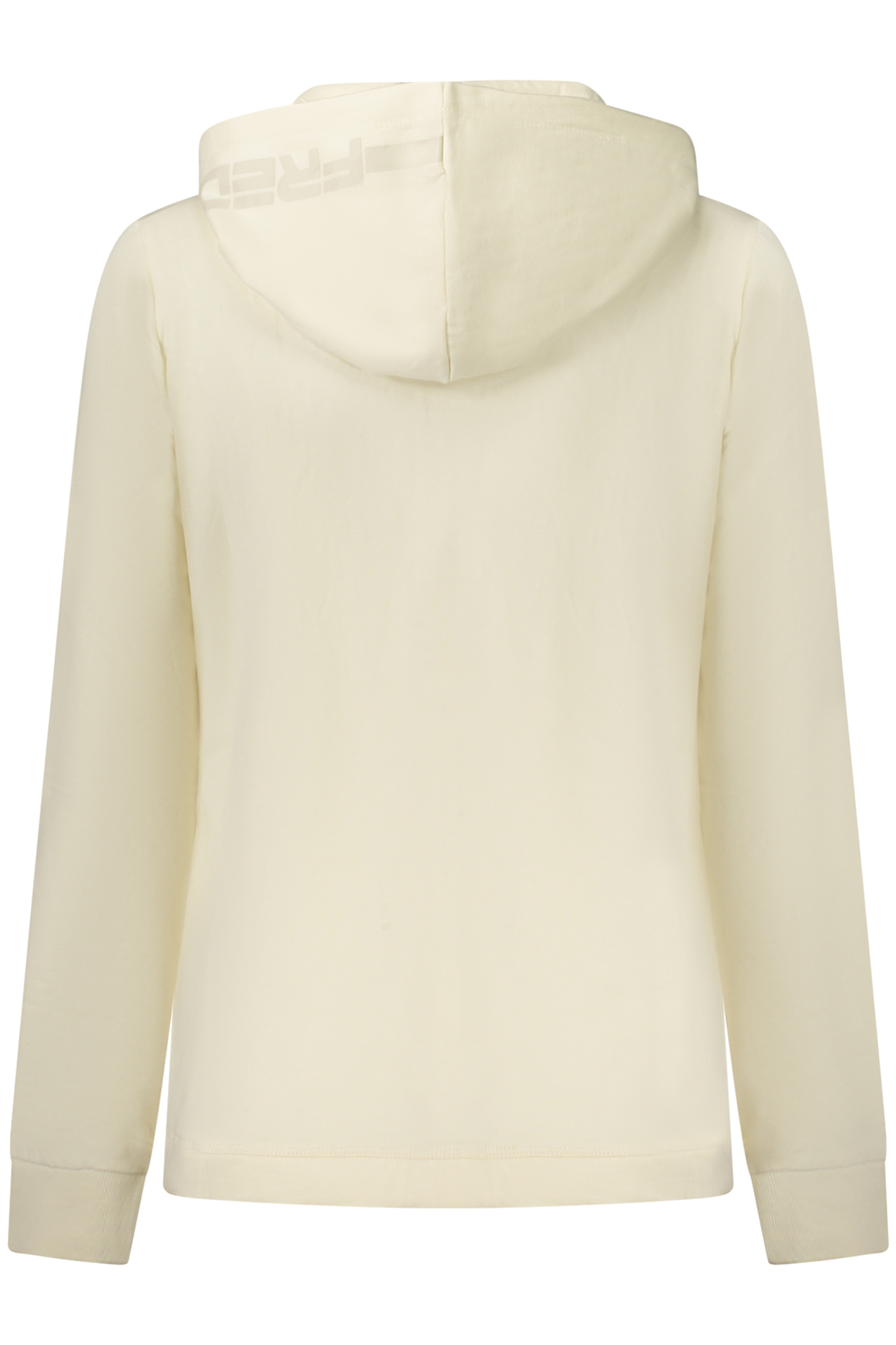 FREDDY WOMEN WHITE ZIP-UP SWEATSHIRT