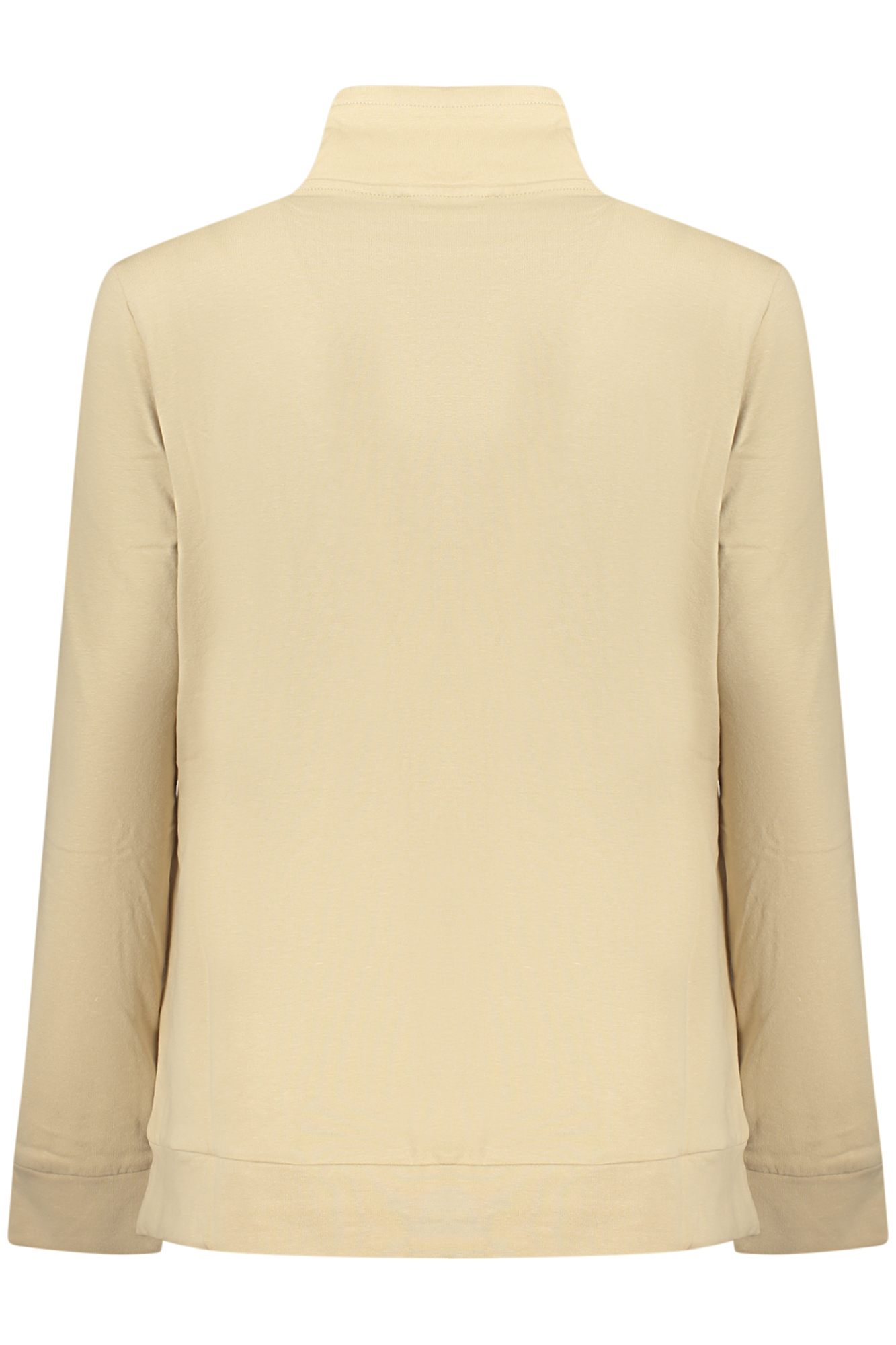 FREDDY WOMEN BEIGE ZIP-UP SWEATSHIRT