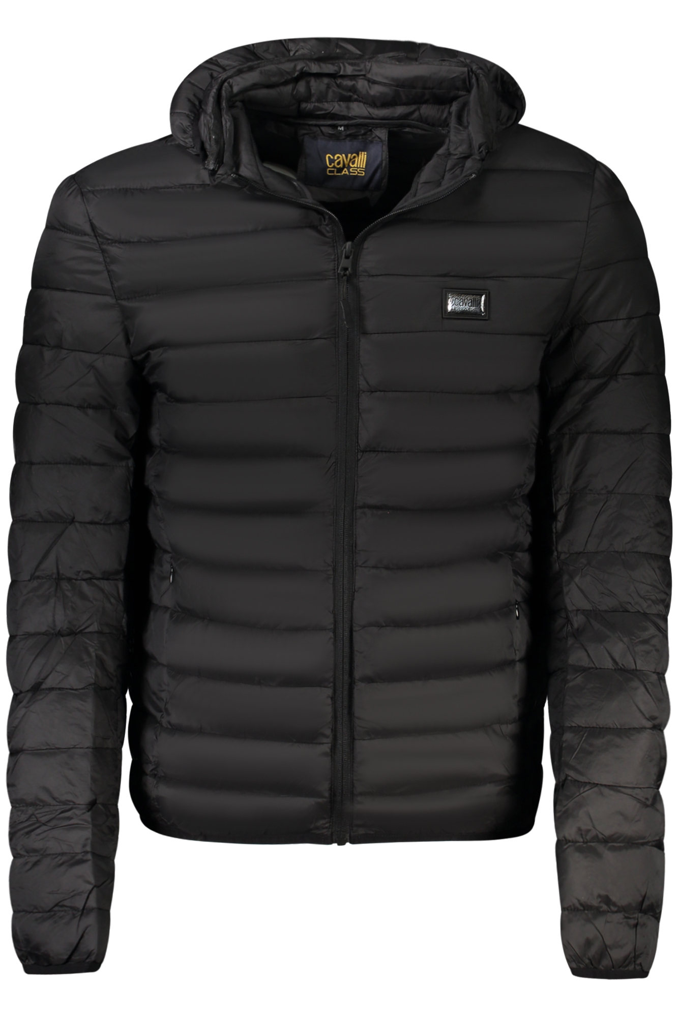 CAVALLI CLASS MEN BLACK JACKET CAVALLI CLASS MEN BLACK JACKET