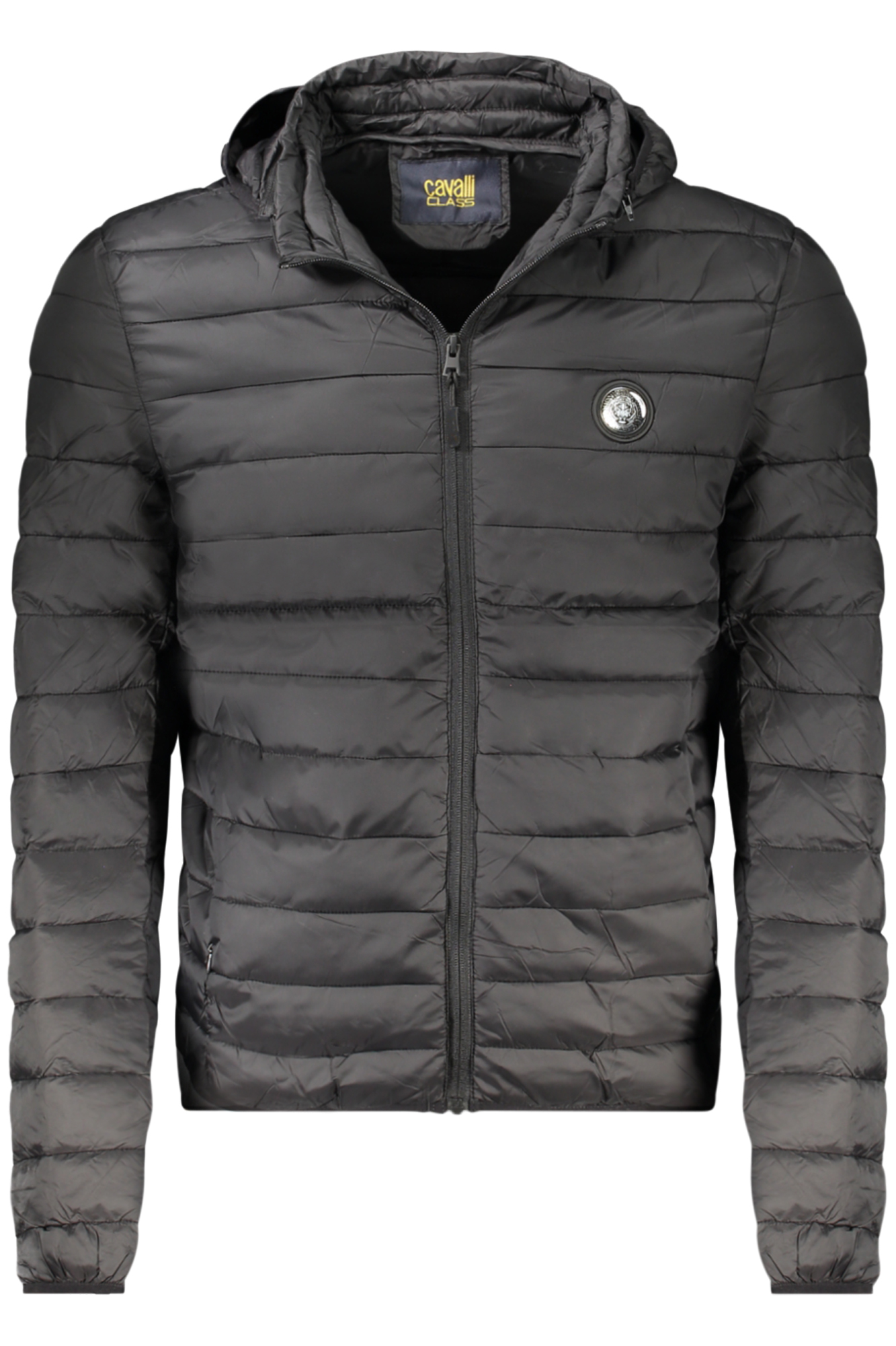 CAVALLI CLASS MEN BLACK JACKET CAVALLI CLASS MEN BLACK JACKET