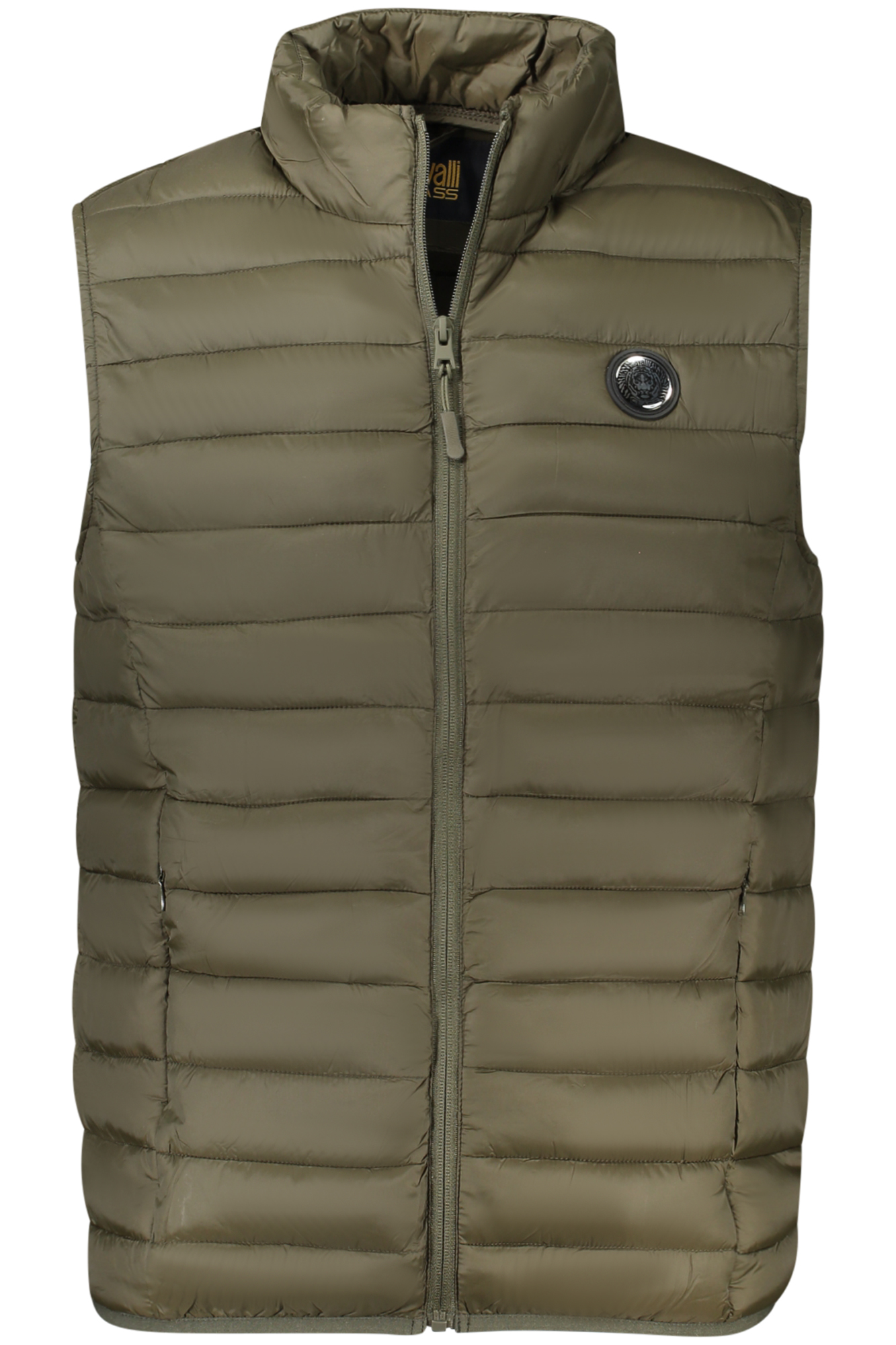 CAVALLI CLASS MEN GREEN SLEEVELESS JACKET CAVALLI CLASS MEN GREEN SLEEVELESS JACKET