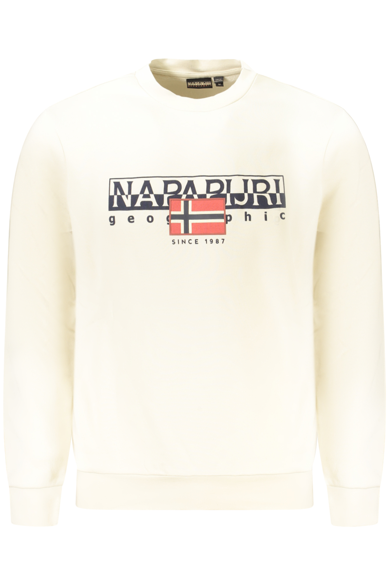 NAPAPIJRI MEN ZIP-UP SWEATSHIRT, BEIGE NAPAPIJRI MEN ZIP-UP SWEATSHIRT, BEIGE