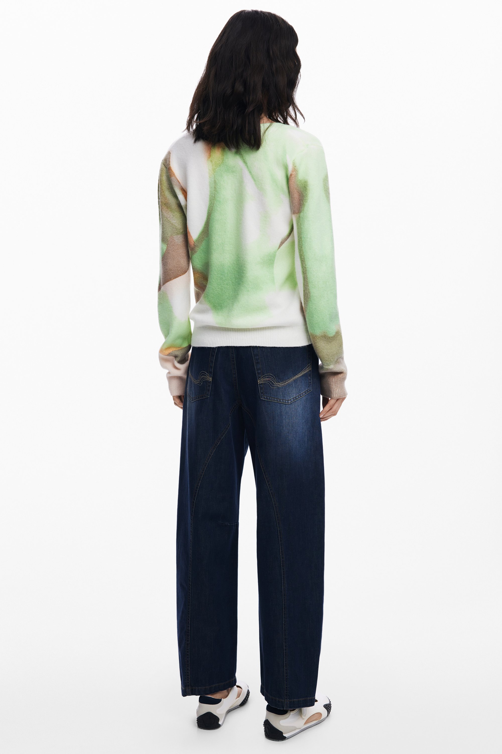 DESIGUAL WOMEN GREEN SWEATER