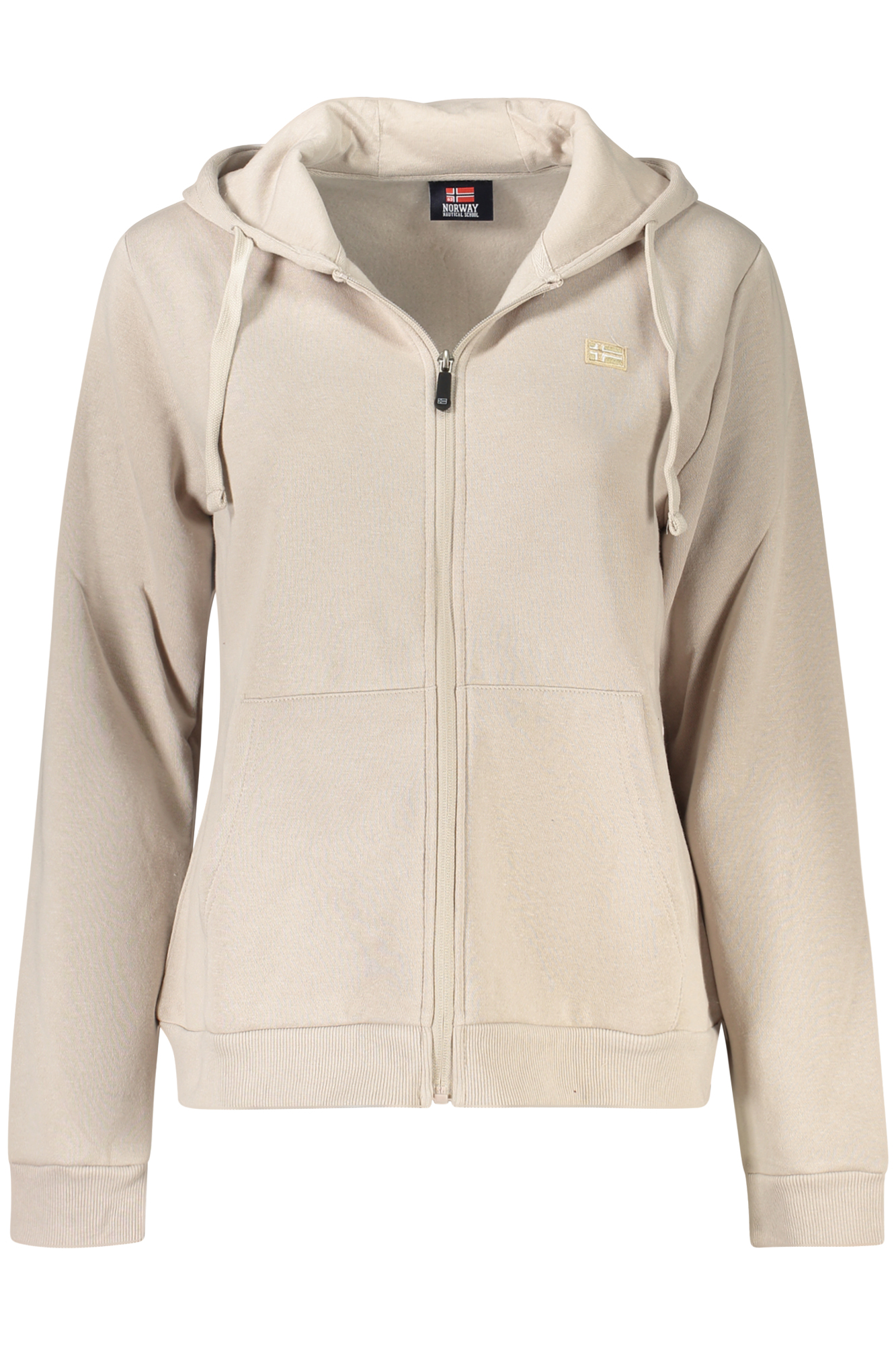 NORWAY 1963 WOMEN BEIGE ZIP-UP SWEATSHIRT NORWAY 1963 WOMEN BEIGE ZIP-UP SWEATSHIRT