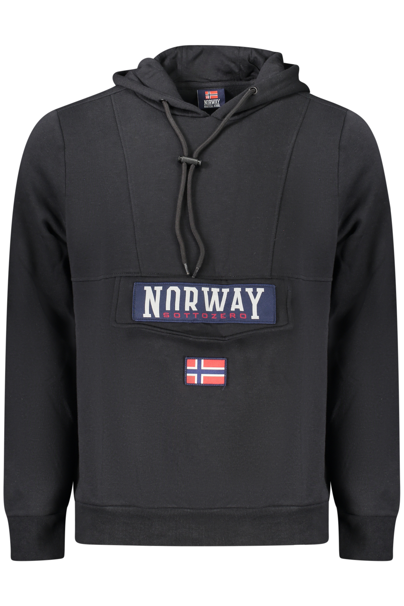 NORWAY 1963 MEN BLACK ZIP-UP SWEATSHIRT