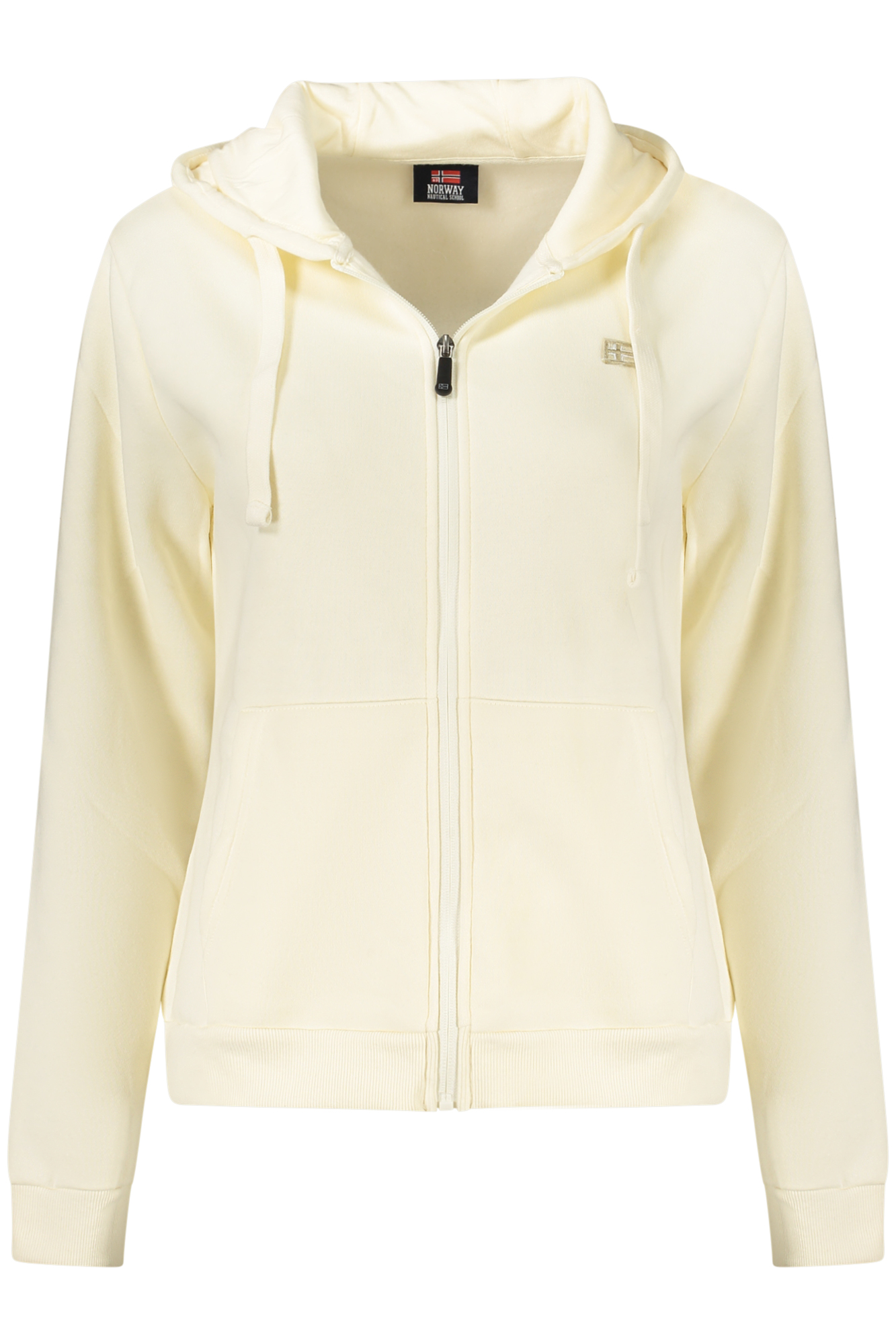 NORWAY 1963 WOMEN WHITE ZIP-UP SWEATSHIRT NORWAY 1963 WOMEN WHITE ZIP-UP SWEATSHIRT