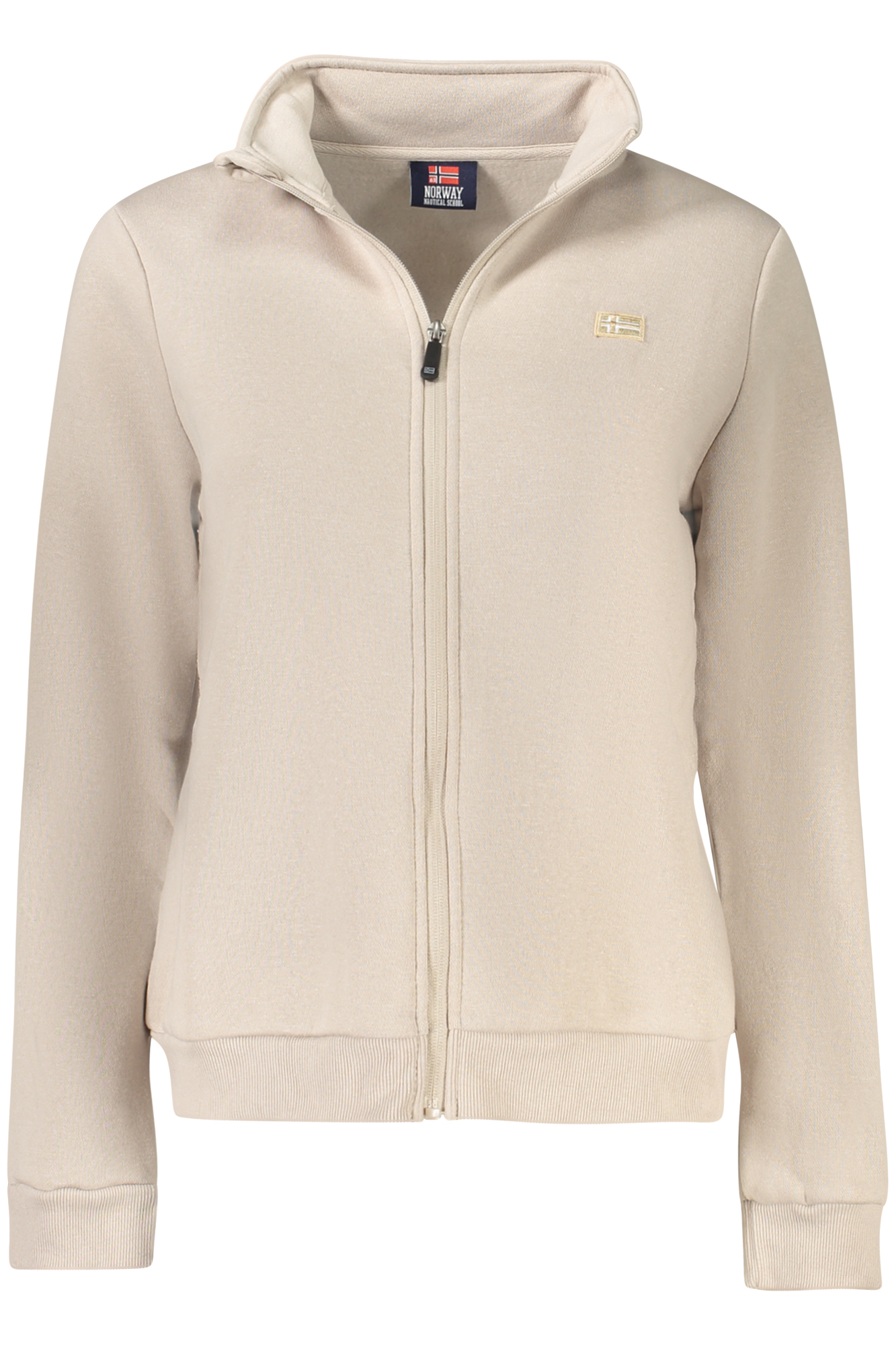 NORWAY 1963 WOMEN BEIGE ZIP-UP SWEATSHIRT NORWAY 1963 WOMEN BEIGE ZIP-UP SWEATSHIRT