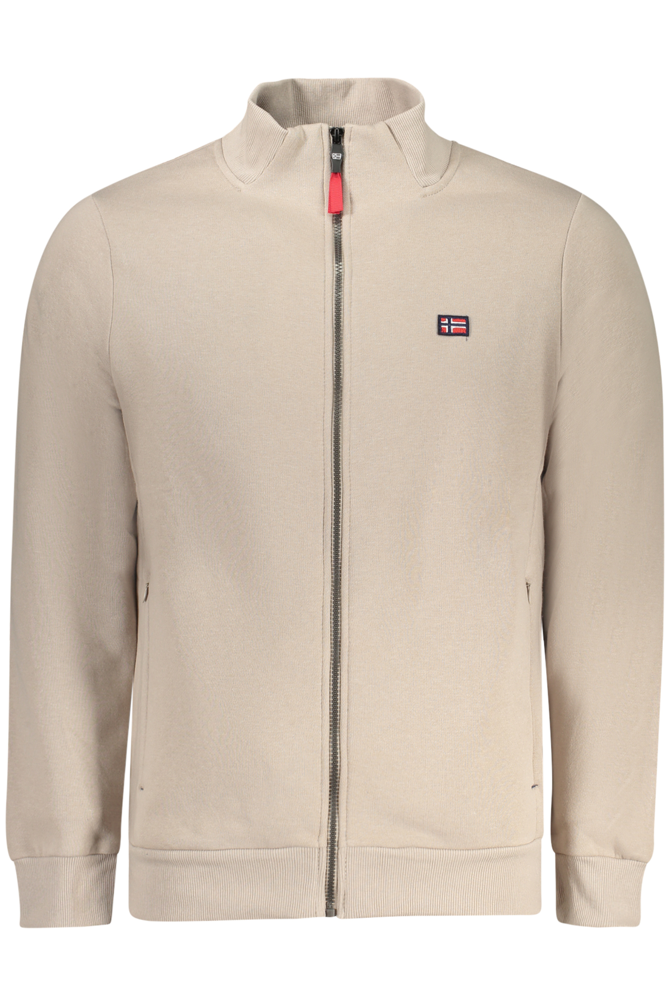 NORWAY 1963 MEN BEIGE ZIP-UP SWEATSHIRT