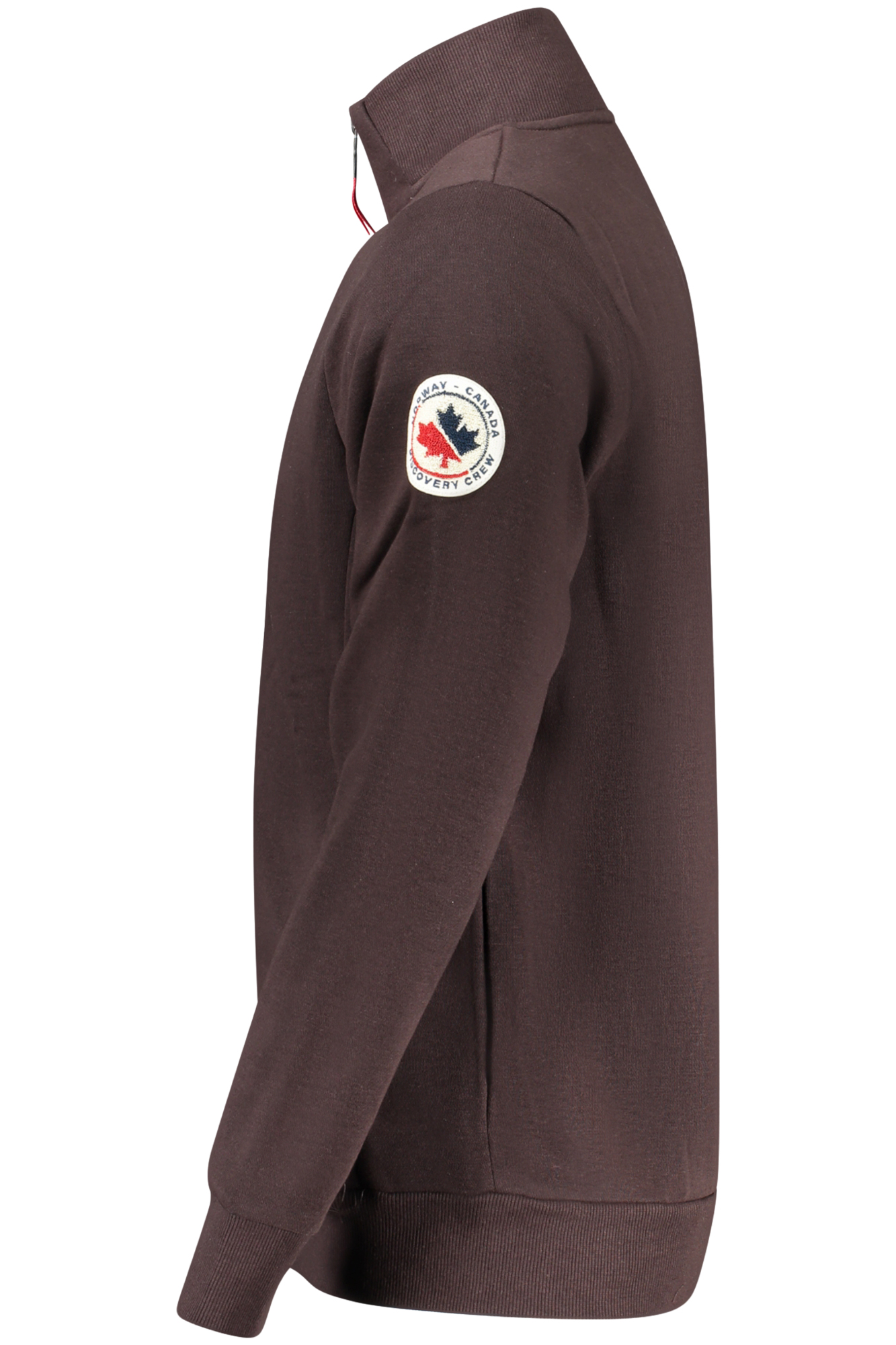 NORWAY 1963 MEN BROWN ZIP-UP SWEATSHIRT