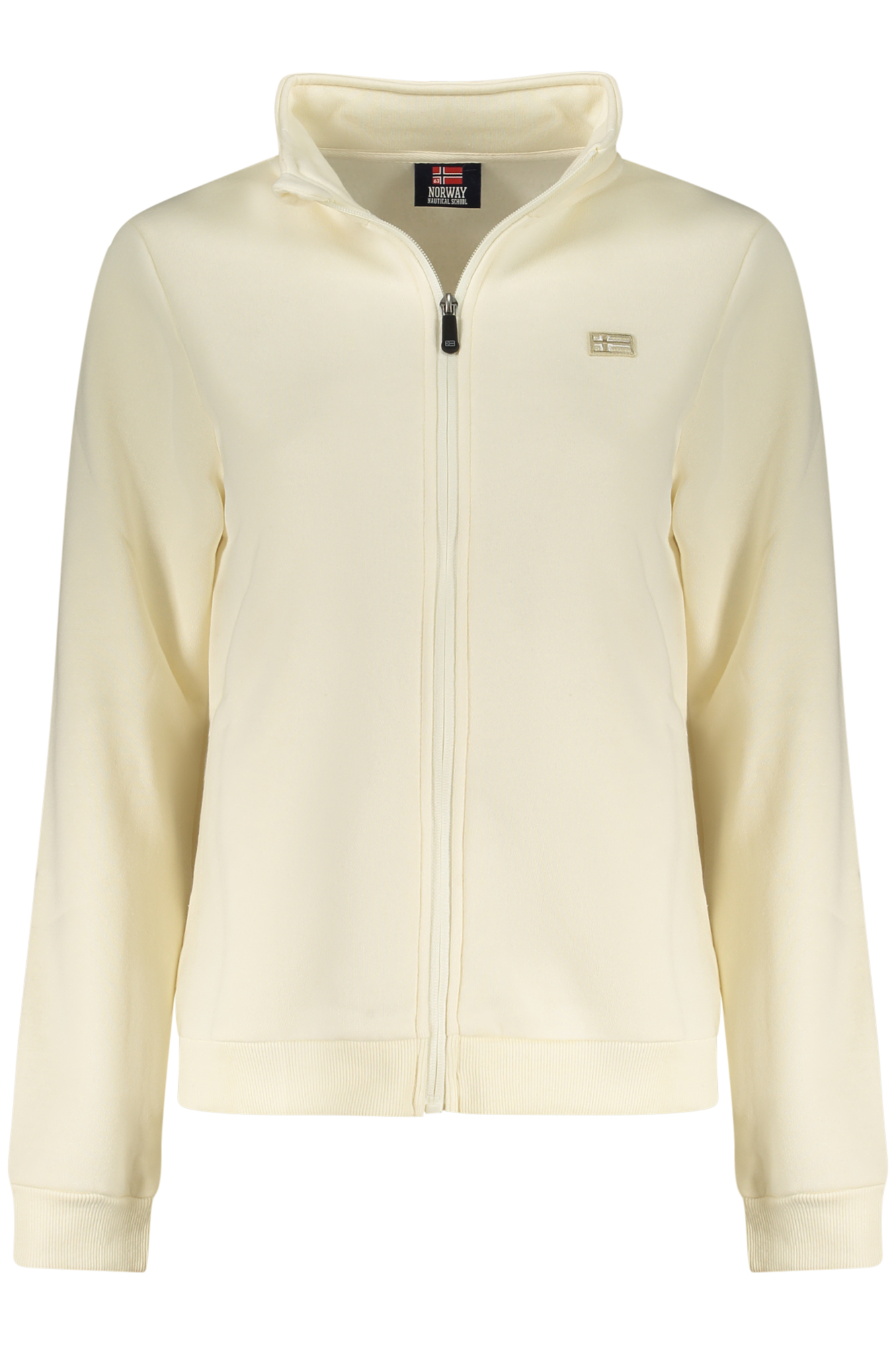 NORWAY 1963 WOMEN WHITE ZIP-UP SWEATSHIRT NORWAY 1963 WOMEN WHITE ZIP-UP SWEATSHIRT