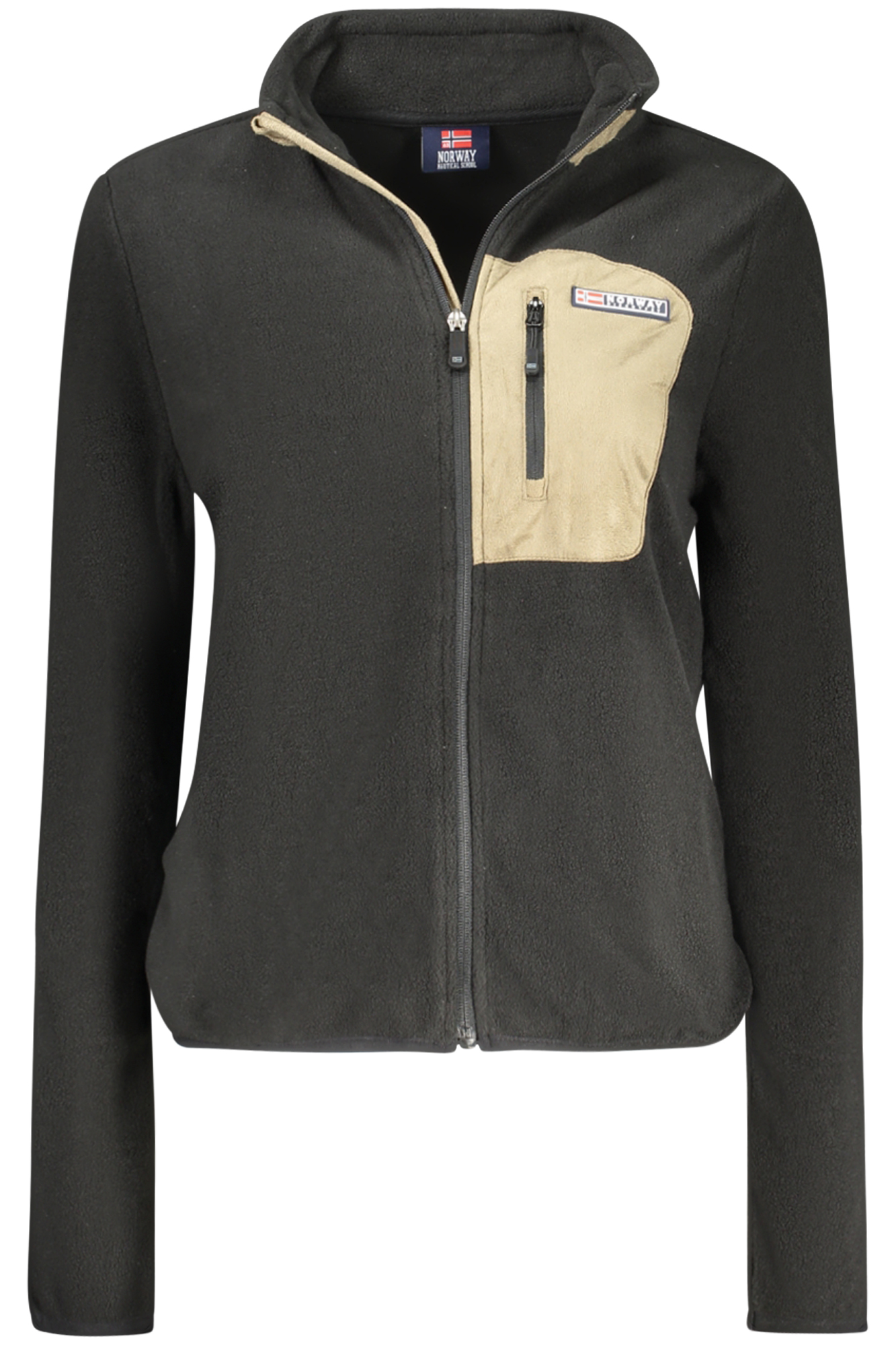 NORWAY 1963 WOMEN BLACK ZIP-UP SWEATSHIRT NORWAY 1963 WOMEN BLACK ZIP-UP SWEATSHIRT