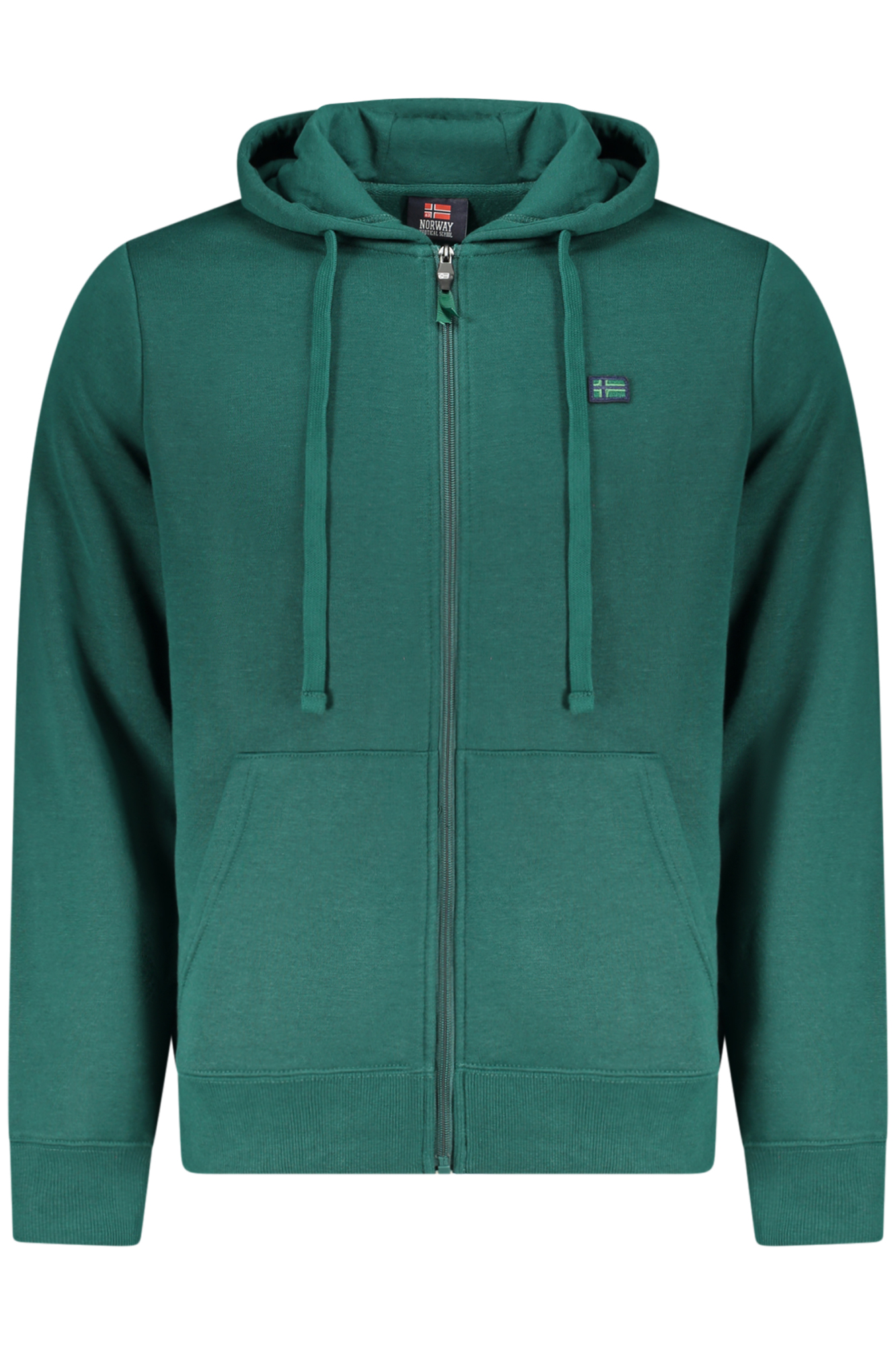 NORWAY 1963 MEN GREEN ZIP-UP SWEATSHIRT NORWAY 1963 MEN GREEN ZIP-UP SWEATSHIRT