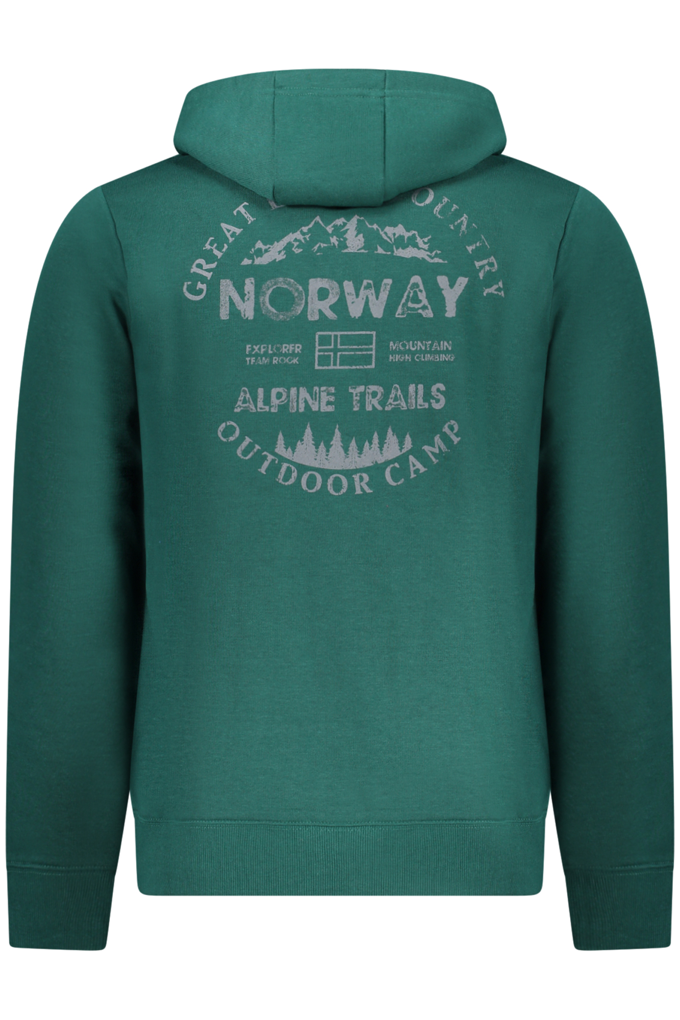 NORWAY 1963 MEN GREEN ZIP-UP SWEATSHIRT