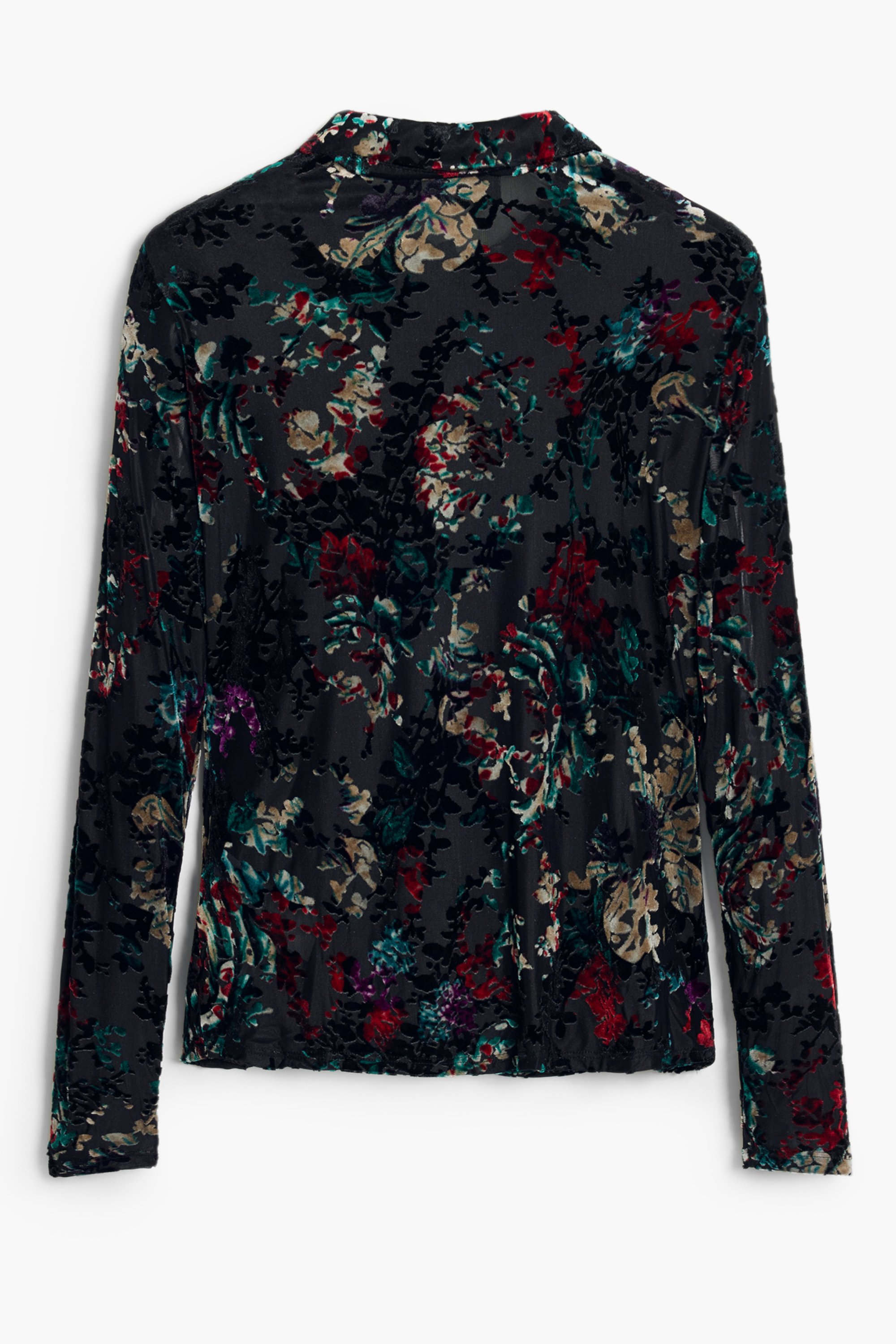 DESIGUAL WOMEN LONG-SLEEVED SHIRT, BLACK