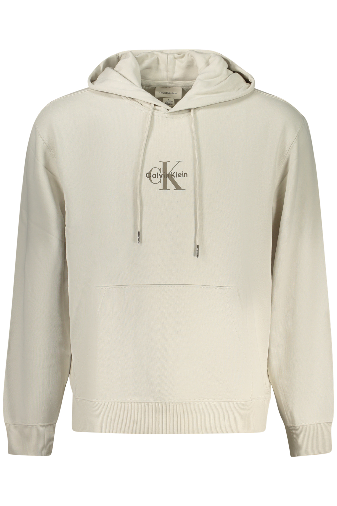 CALVIN KLEIN MEN ZIP-UP SWEATSHIRT, BEIGE CALVIN KLEIN MEN ZIP-UP SWEATSHIRT, BEIGE