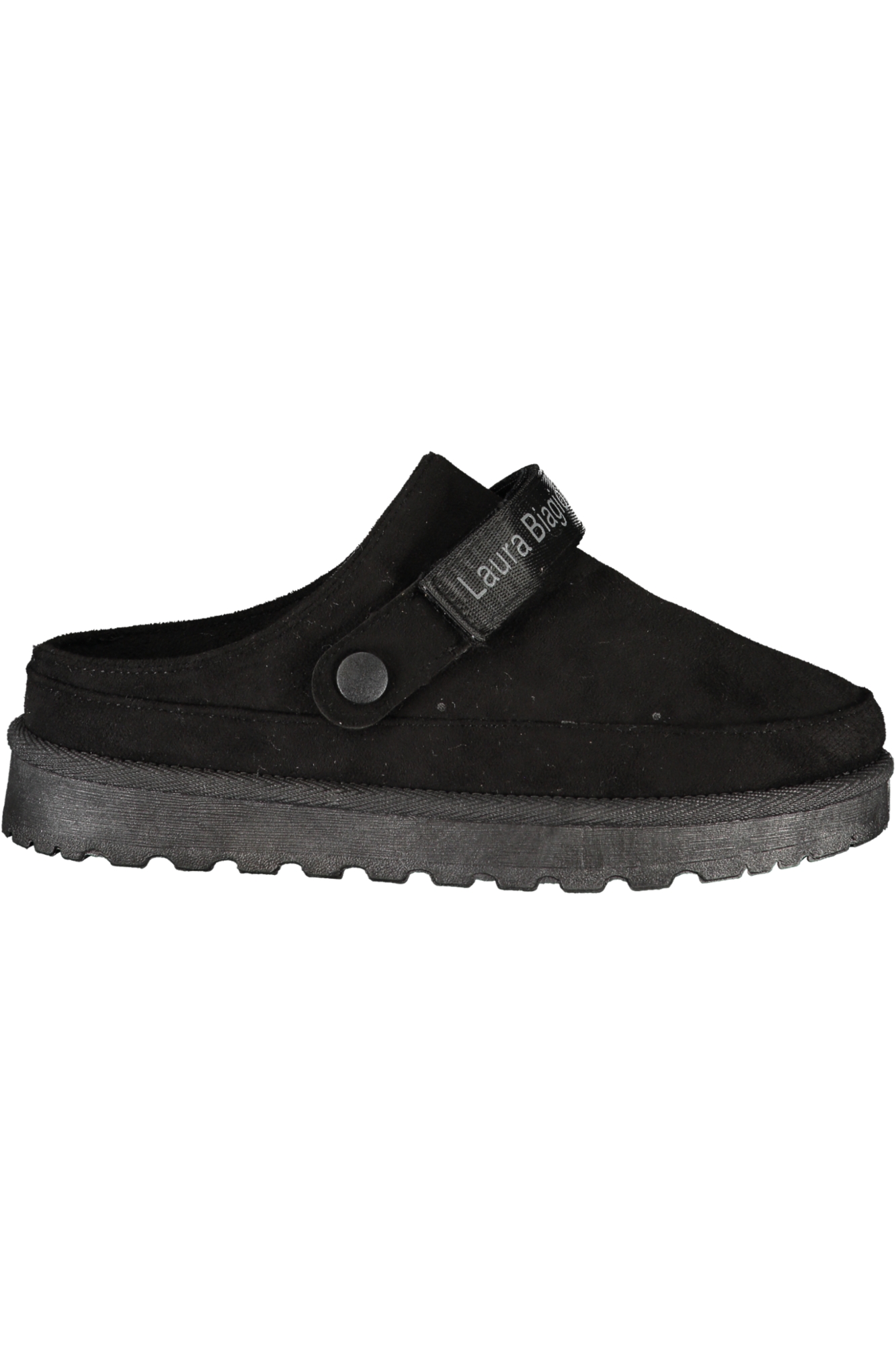 LAURA BIAGIOTTI WOMEN BLACK WINTER CLOG FOOTWEAR LAURA BIAGIOTTI WOMEN BLACK WINTER CLOG FOOTWEAR