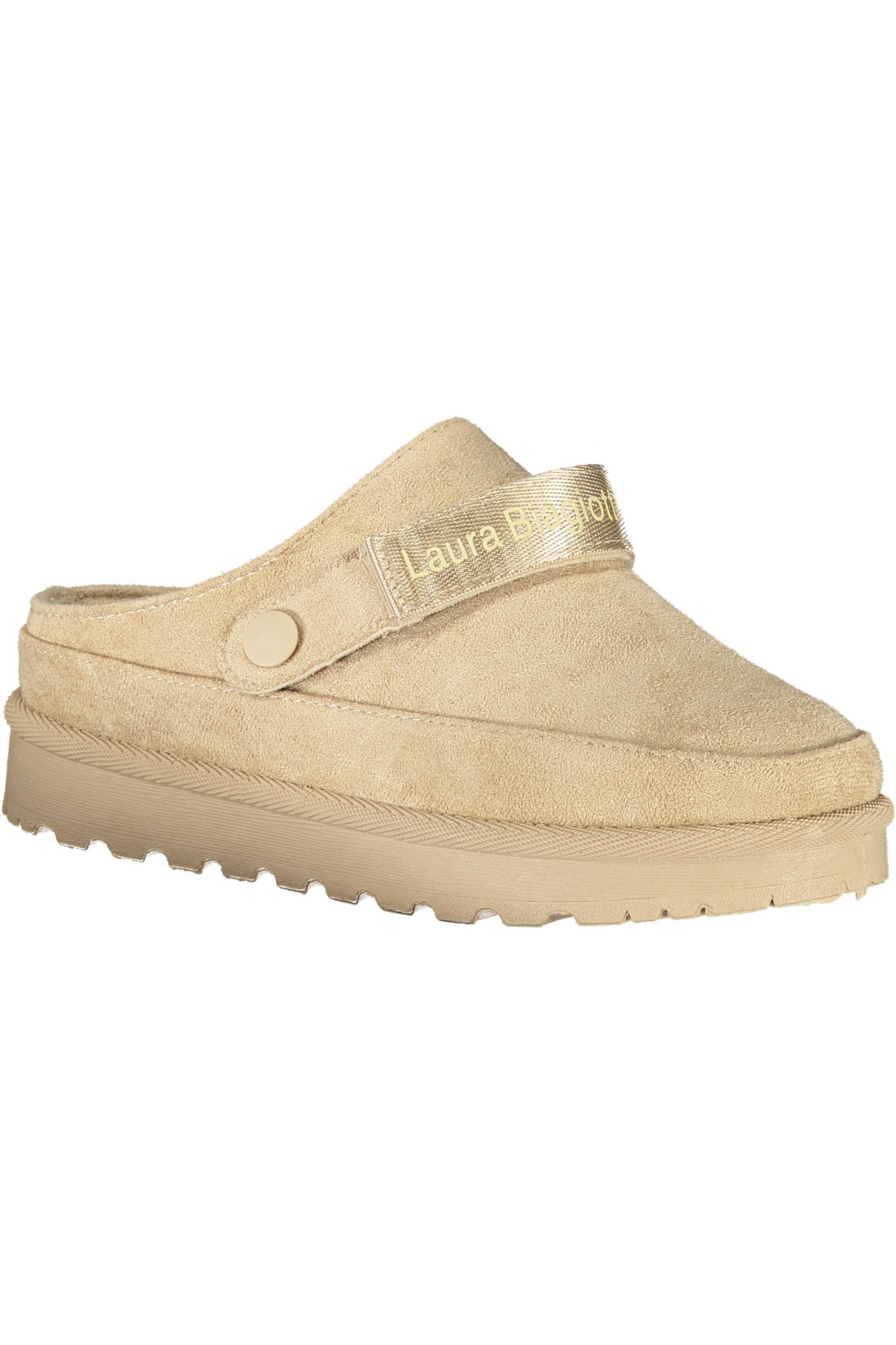 LAURA BIAGIOTTI WOMEN WINTER CLOG FOOTWEAR, BEIGE