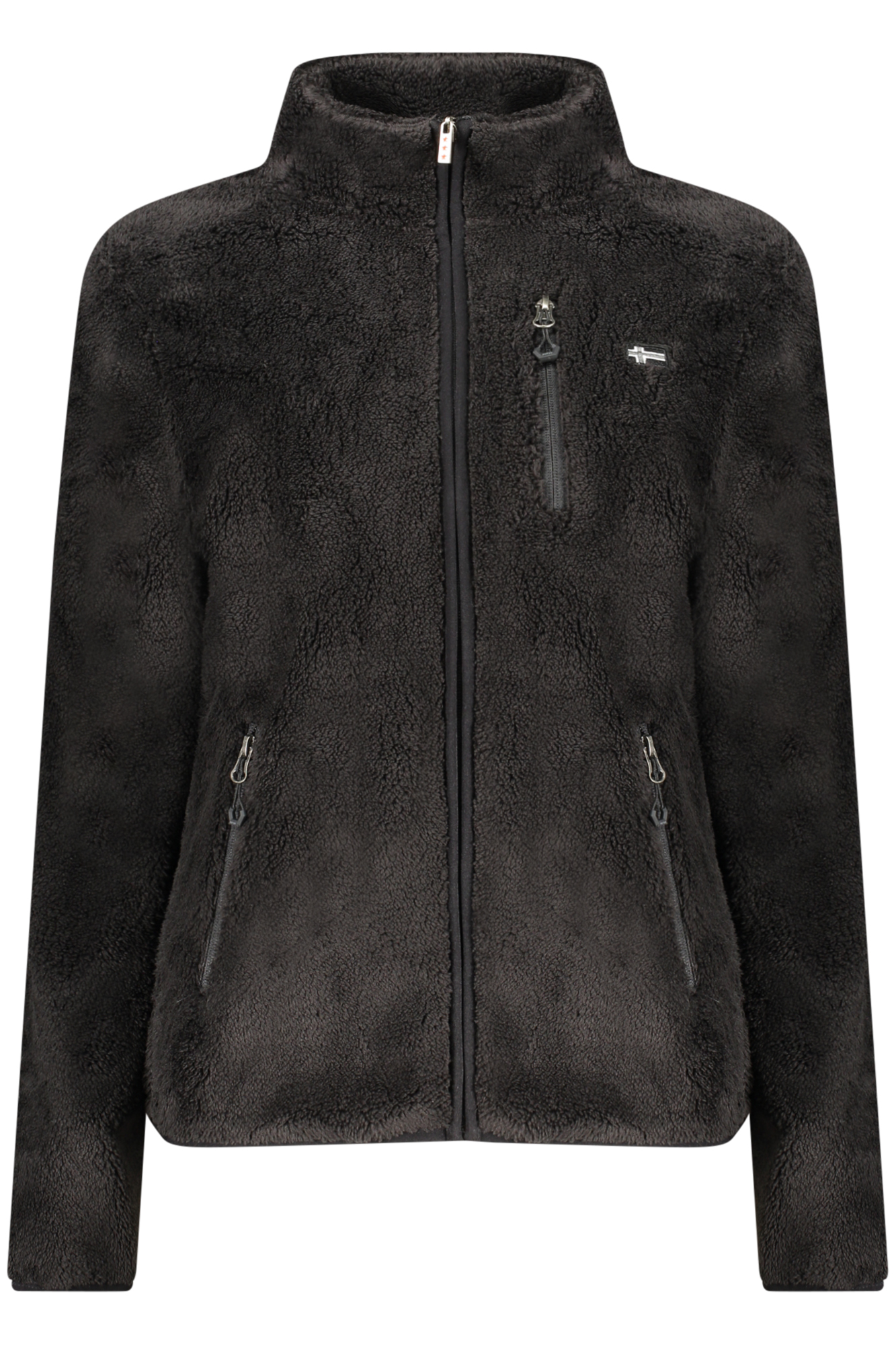 NORWAY 1963 WOMEN BLACK ZIP-UP SWEATSHIRT NORWAY 1963 WOMEN BLACK ZIP-UP SWEATSHIRT