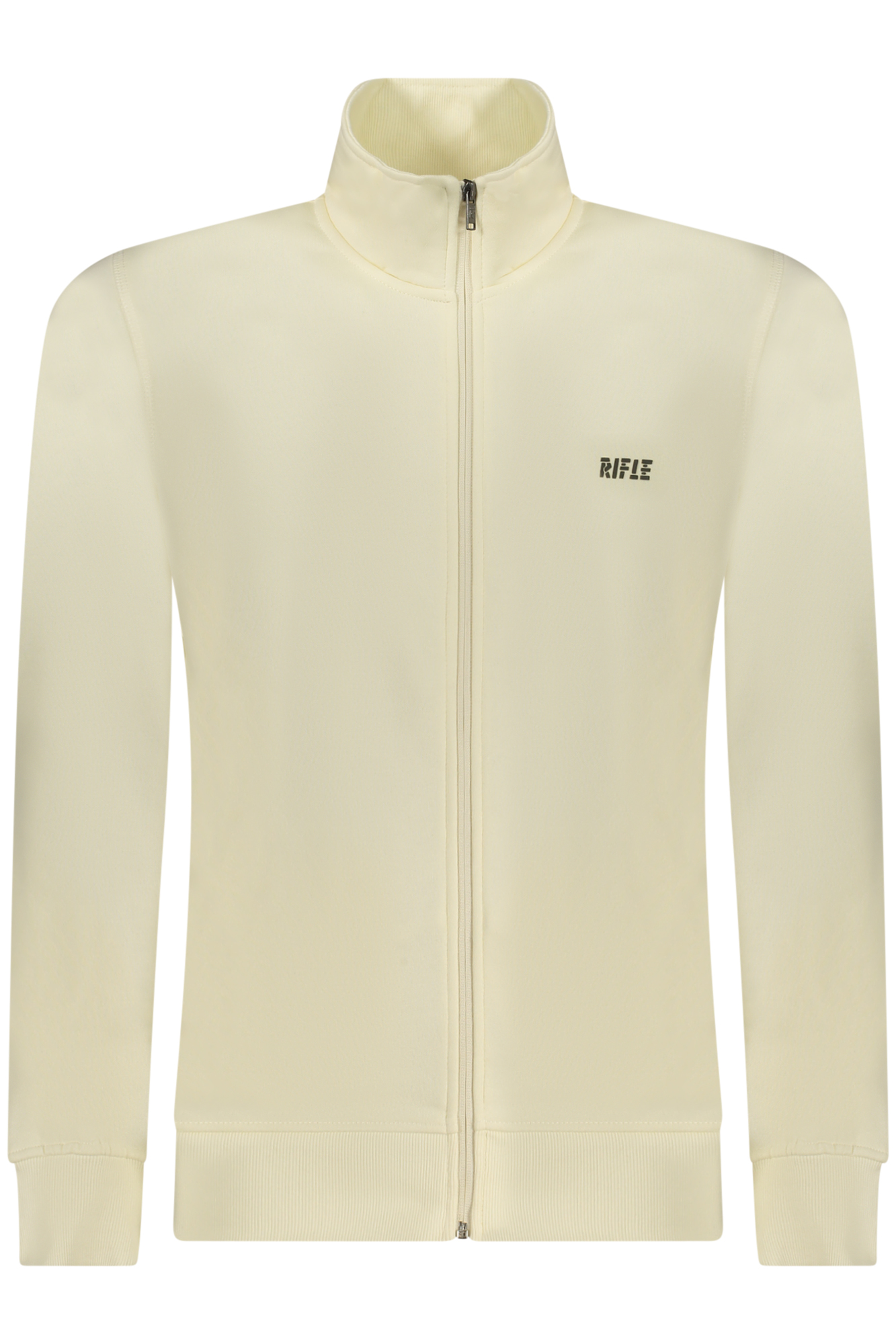 RIFLE MEN ZIP-UP SWEATSHIRT WHITE RIFLE MEN ZIP-UP SWEATSHIRT WHITE