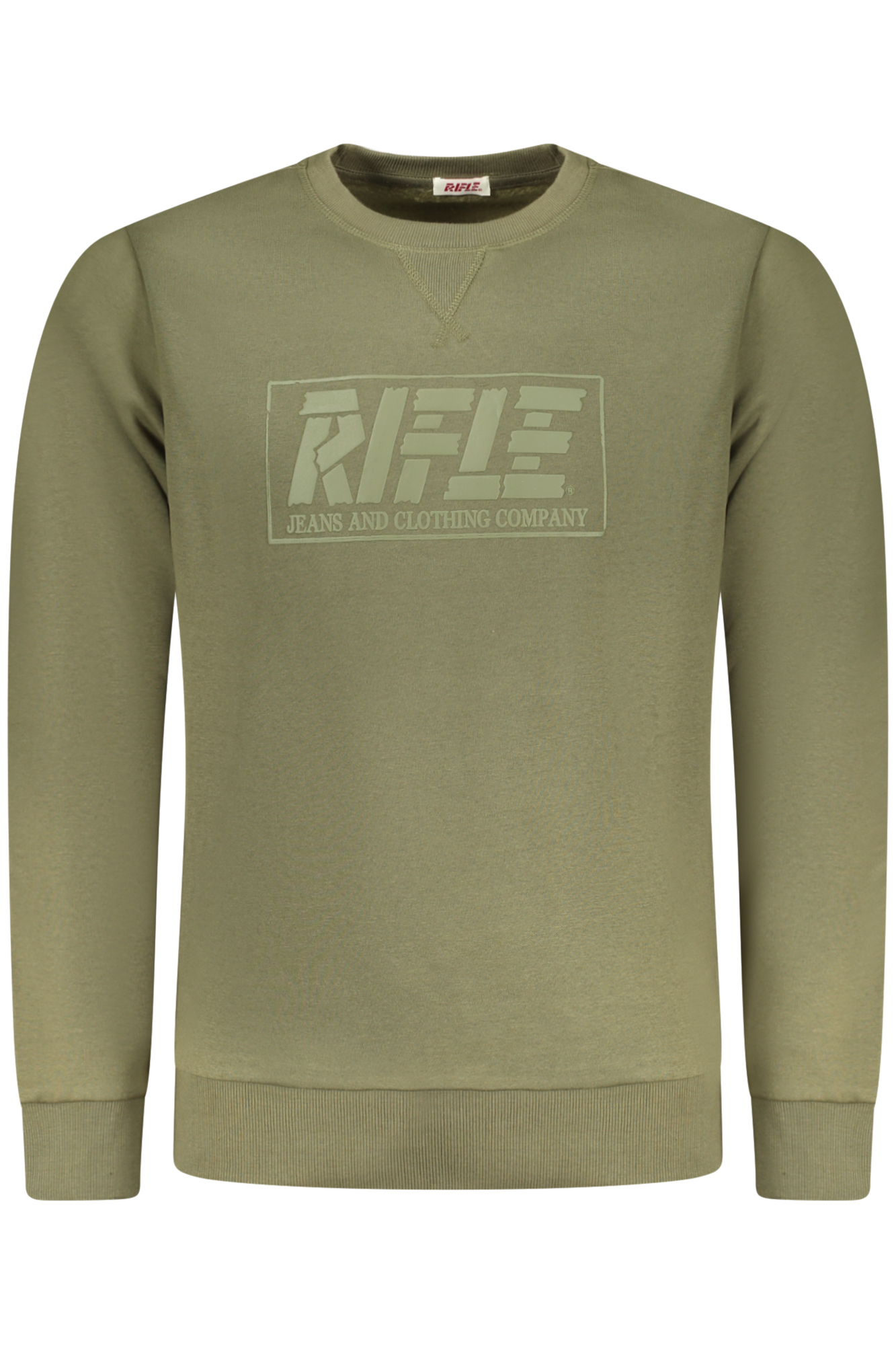 RIFLE MEN ZIP-UP SWEATSHIRT GREEN RIFLE MEN ZIP-UP SWEATSHIRT GREEN