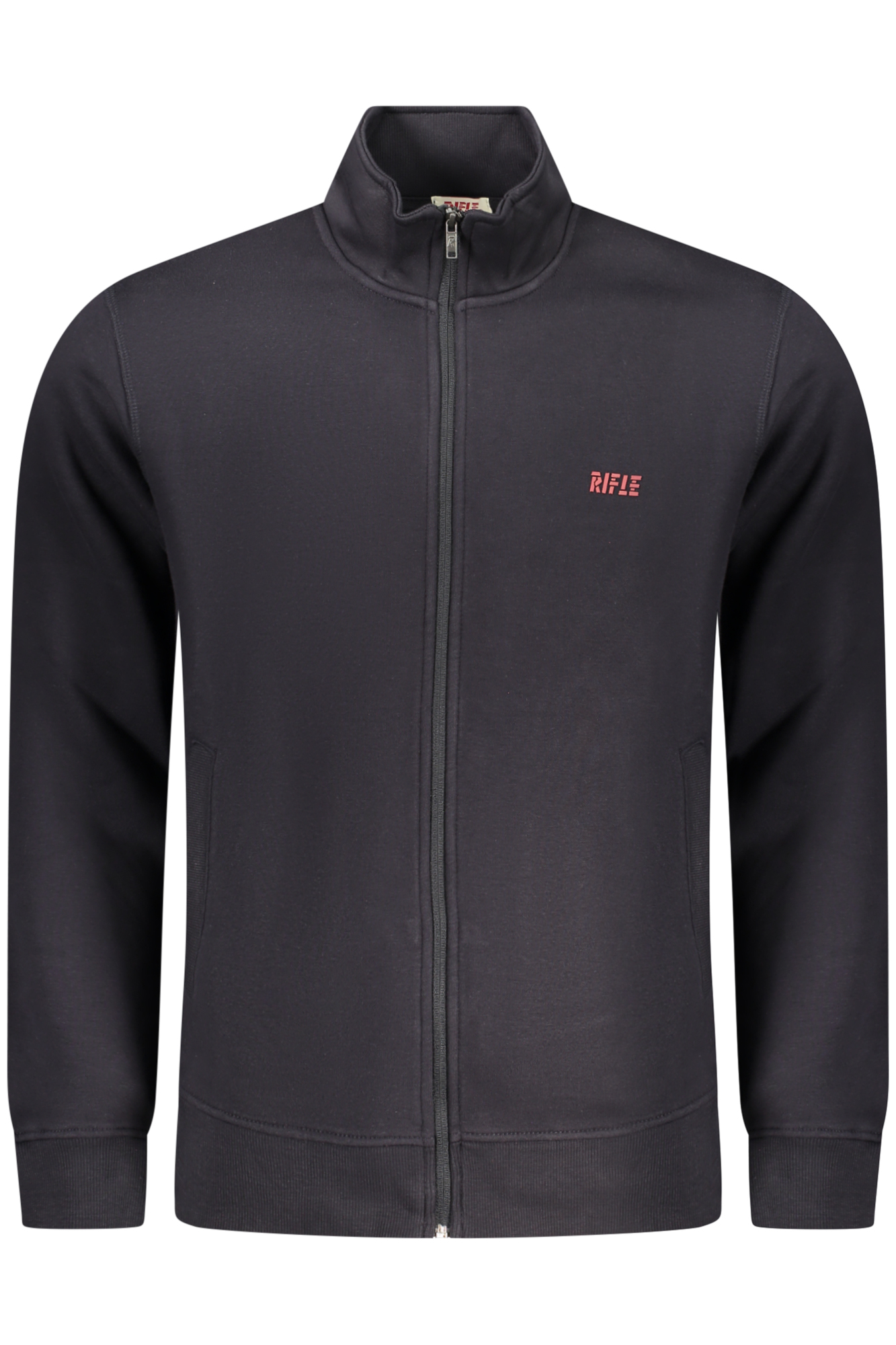 RIFLE MEN BLUE ZIP-UP SWEATSHIRT