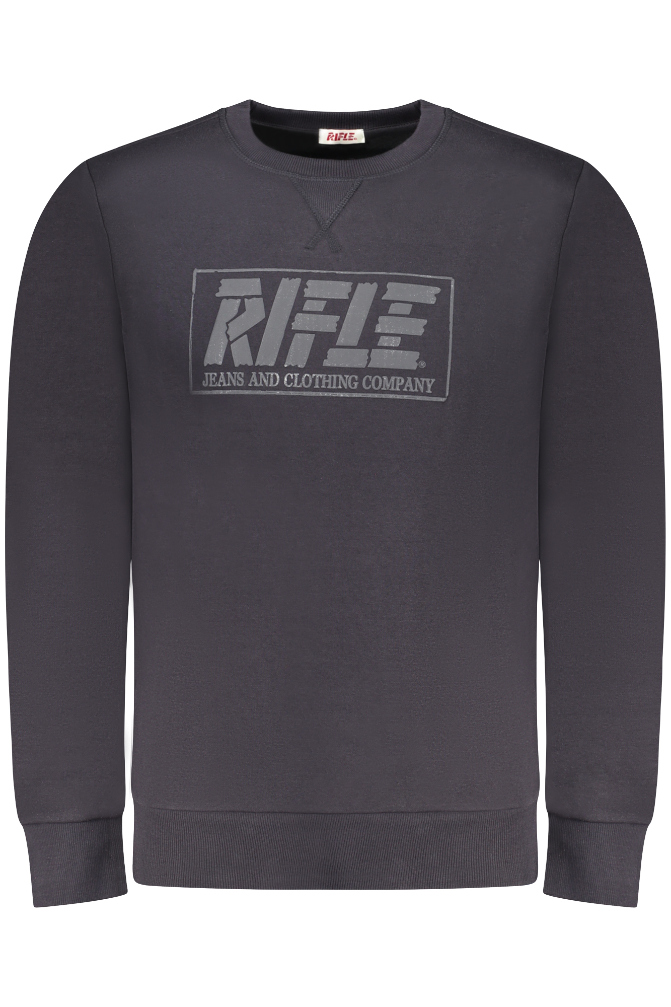 RIFLE MEN ZIP-UP SWEATSHIRT BLUE RIFLE MEN ZIP-UP SWEATSHIRT BLUE