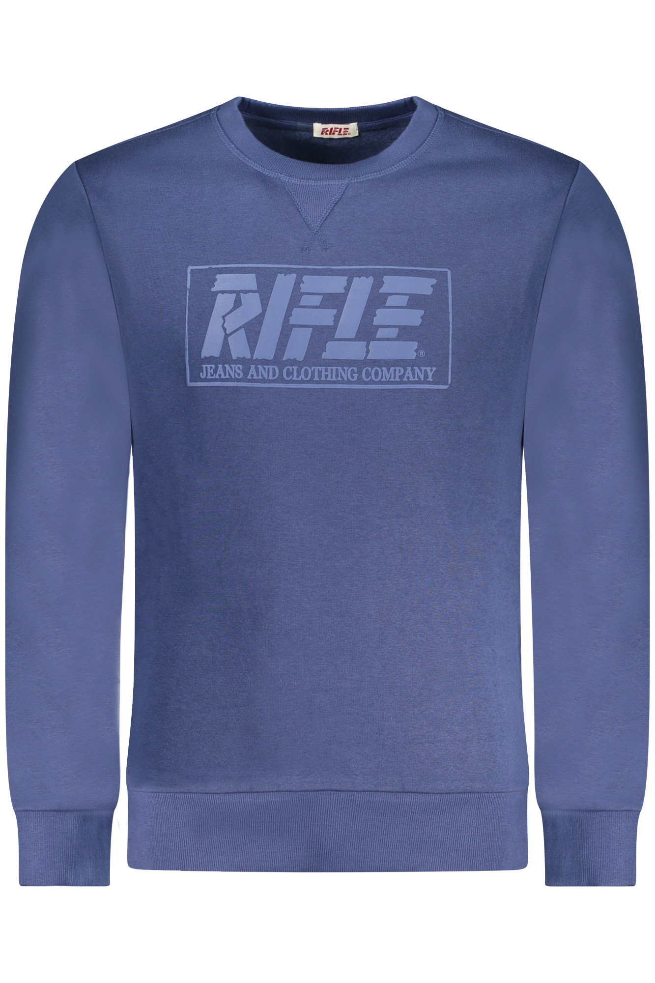RIFLE MEN ZIP-UP SWEATSHIRT BLUE RIFLE MEN ZIP-UP SWEATSHIRT BLUE