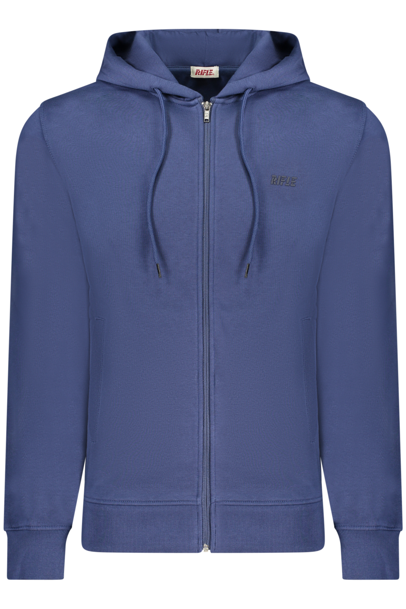 RIFLE MEN BLUE ZIP-UP SWEATSHIRT RIFLE MEN BLUE ZIP-UP SWEATSHIRT