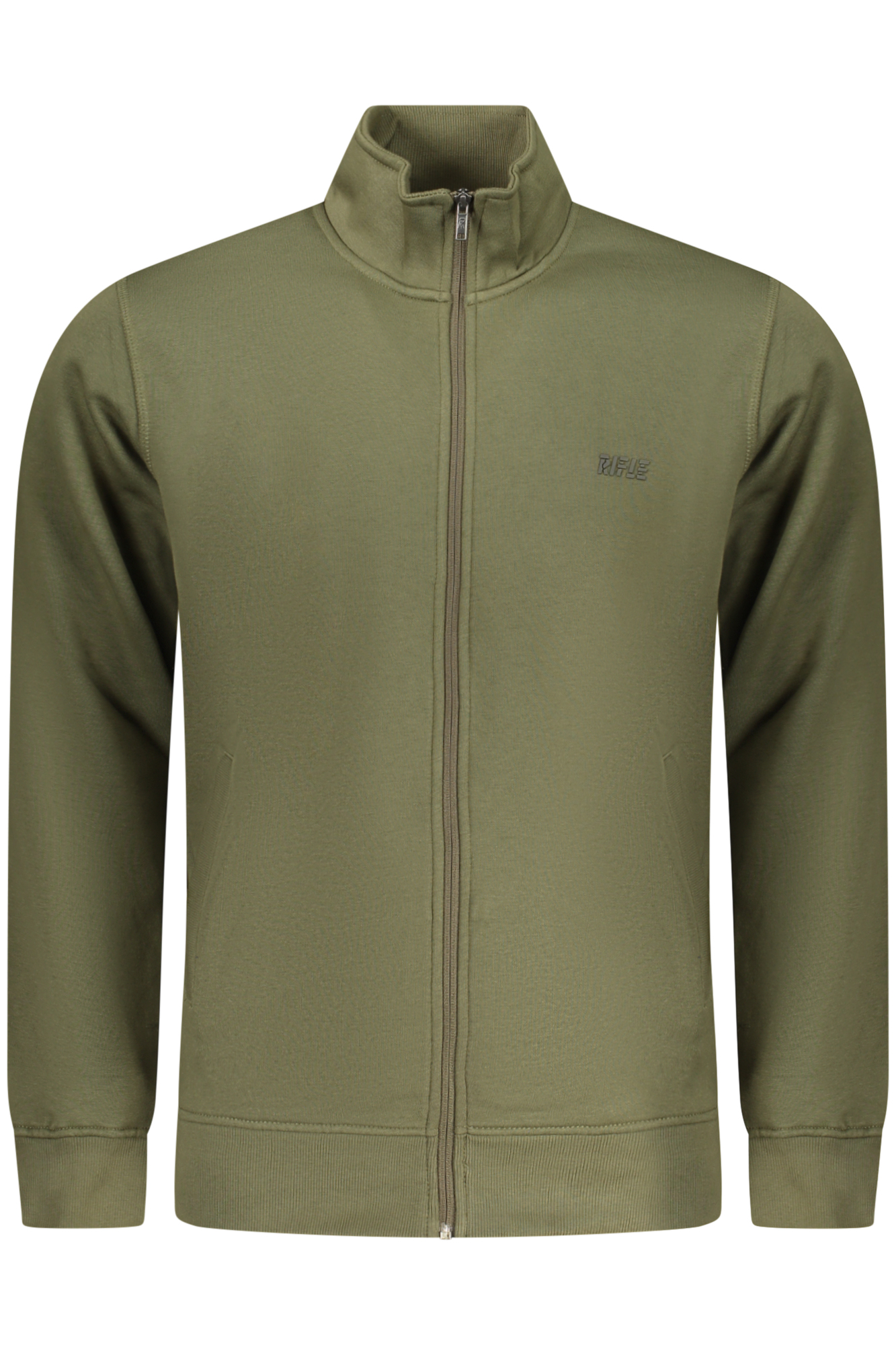 RIFLE MEN ZIP-UP SWEATSHIRT GREEN