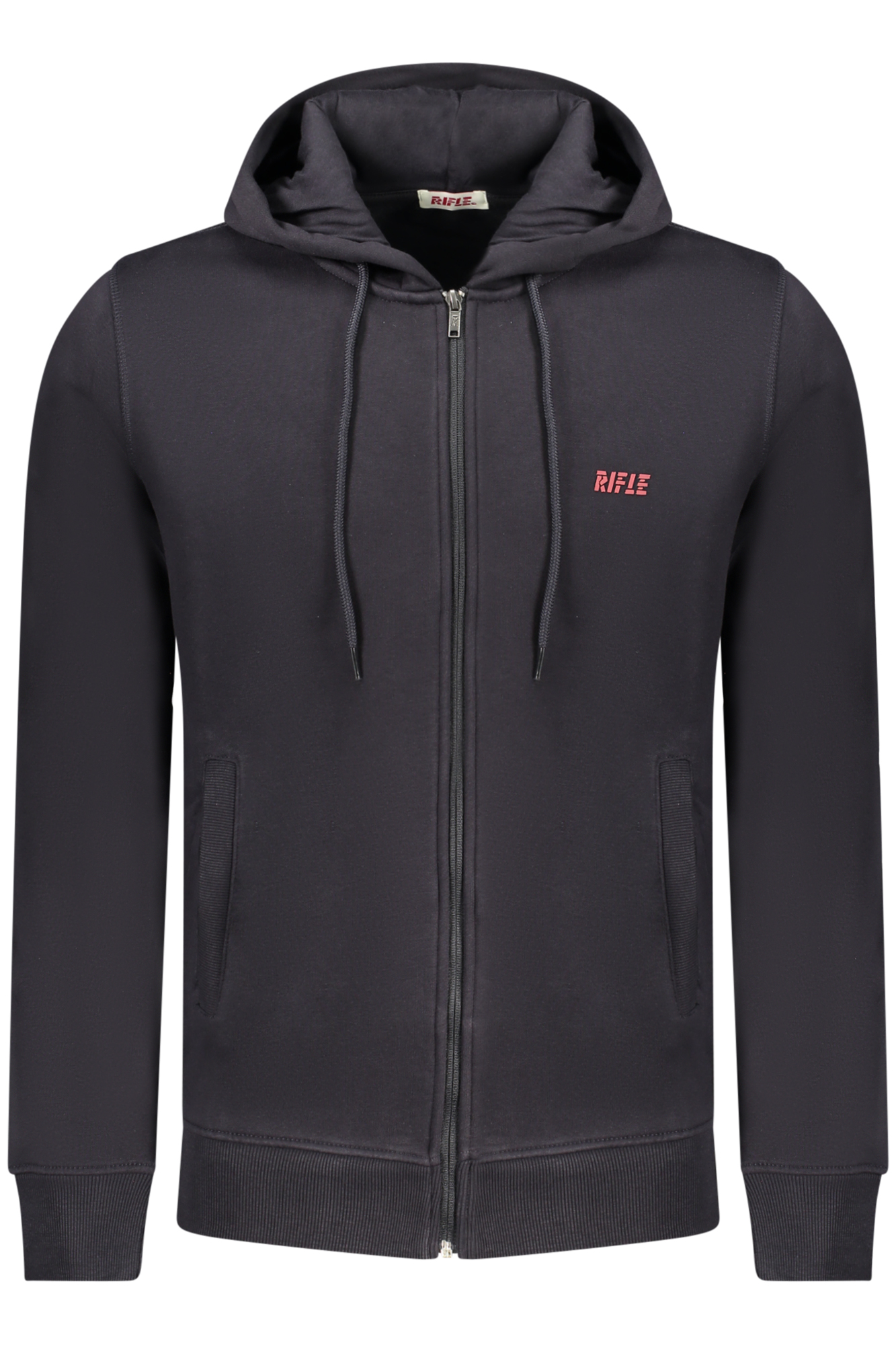 RIFLE MEN BLUE ZIP-UP SWEATSHIRT RIFLE MEN BLUE ZIP-UP SWEATSHIRT