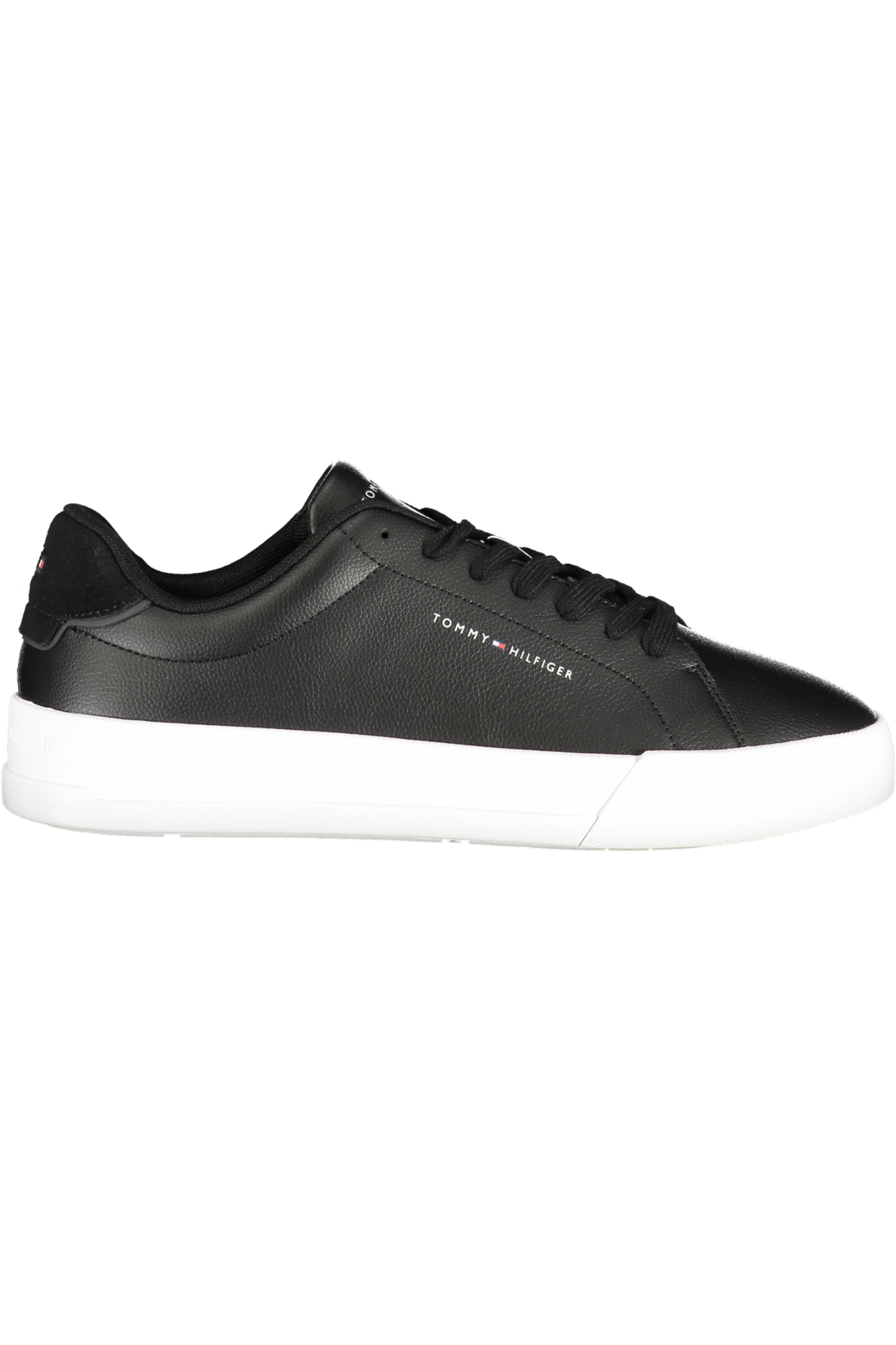 TOMMY HILFIGER MEN BLACK SPORTS SHOES TOMMY HILFIGER MEN BLACK SPORTS SHOES