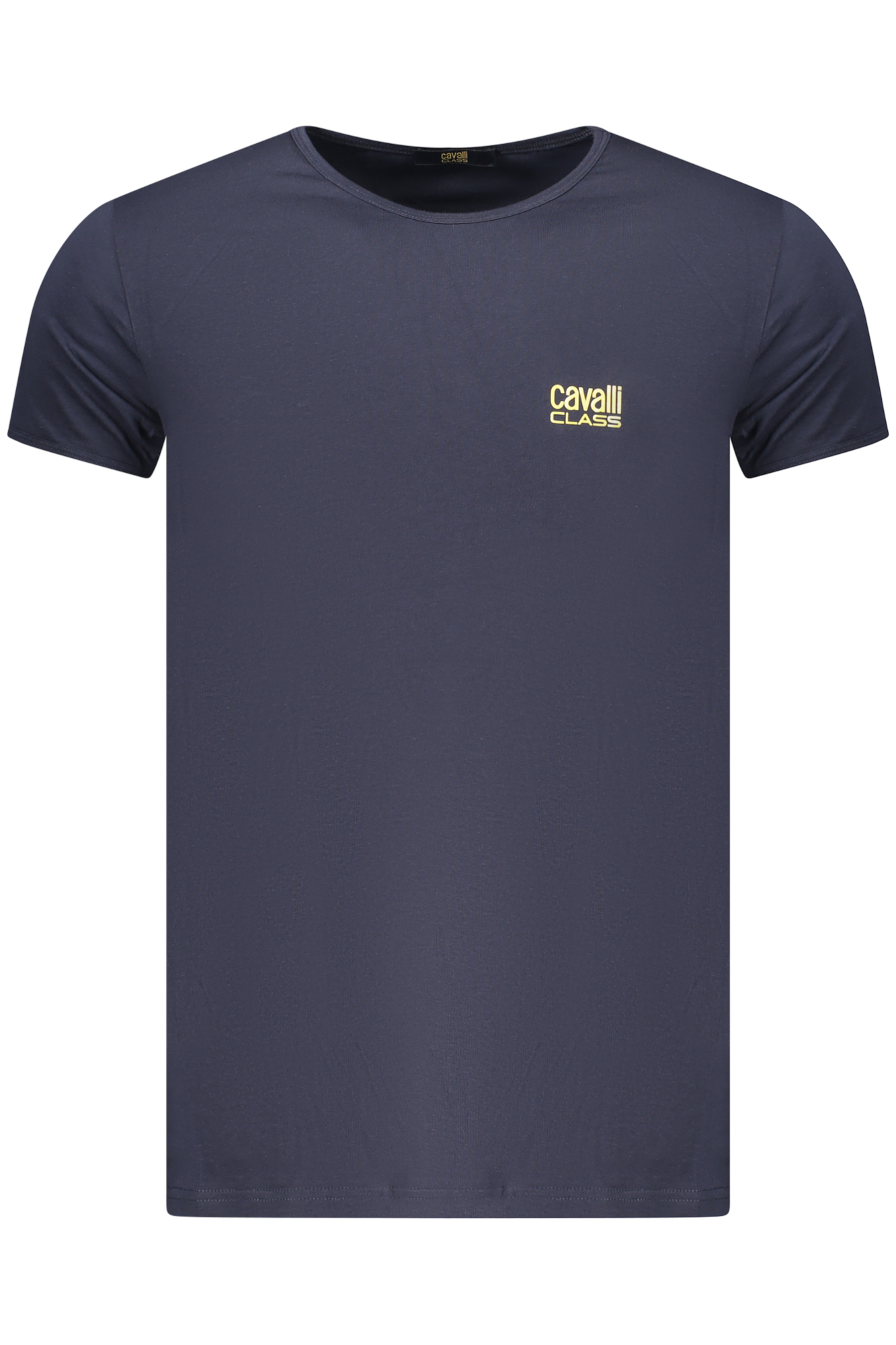 CAVALLI CLASS MEN SHORT-SLEEVE T-SHIRT BLUE CAVALLI CLASS MEN SHORT-SLEEVE T-SHIRT BLUE