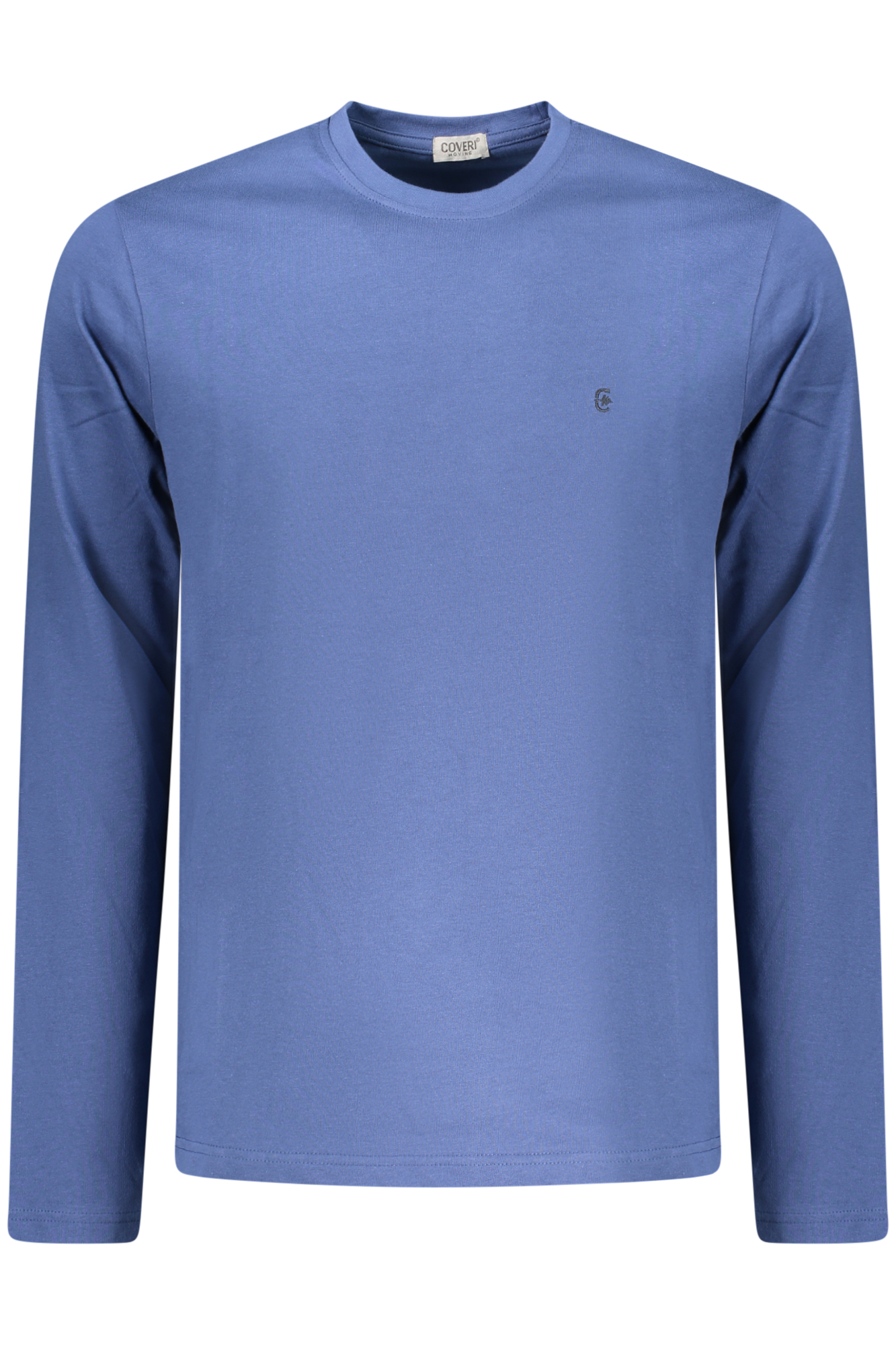 COVERI MOVING MEN LONG-SLEEVED T-SHIRT, BLUE COVERI MOVING MEN LONG-SLEEVED T-SHIRT, BLUE