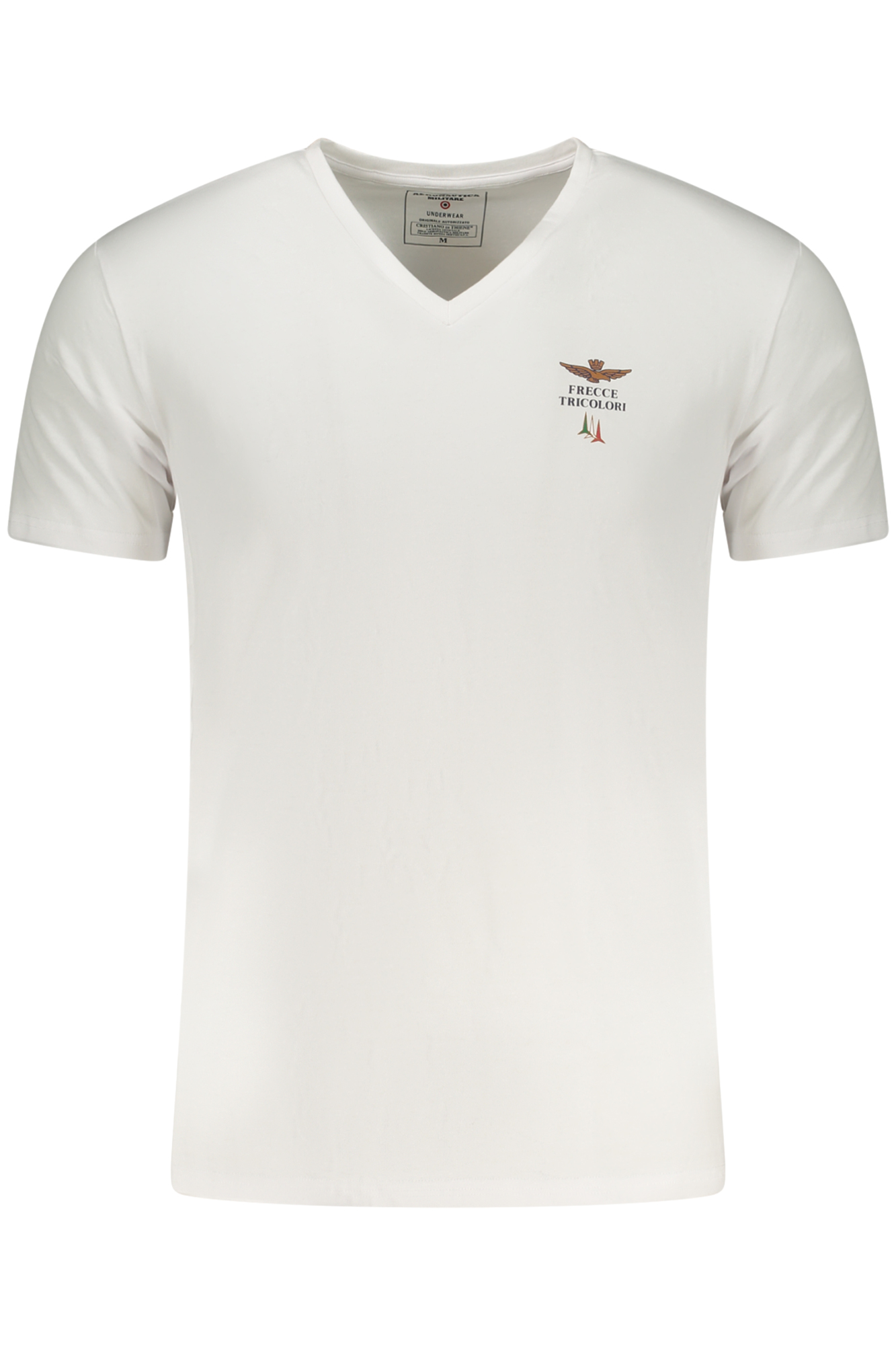AERONAUTICA MILITARE MEN WHITE OUTDOOR T-SHIRT AERONAUTICA MILITARE MEN WHITE OUTDOOR T-SHIRT