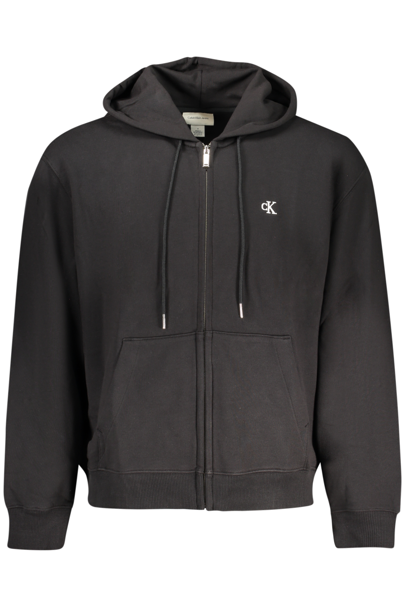 CALVIN KLEIN MEN BLACK ZIP-UP SWEATSHIRT CALVIN KLEIN MEN BLACK ZIP-UP SWEATSHIRT