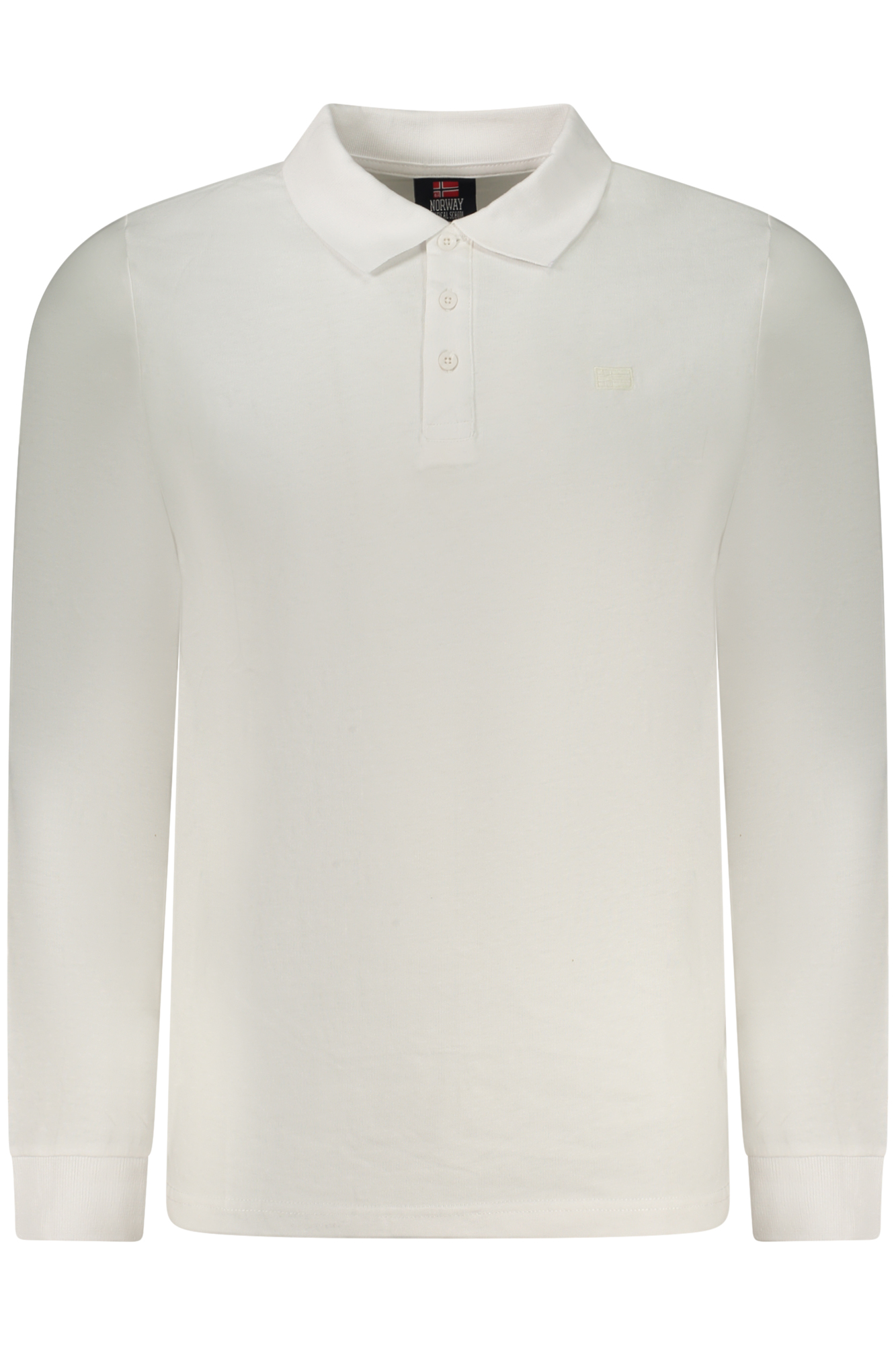 NORWAY 1963 MEN LONG-SLEEVED POLO SHIRT WHITE NORWAY 1963 MEN LONG-SLEEVED POLO SHIRT WHITE