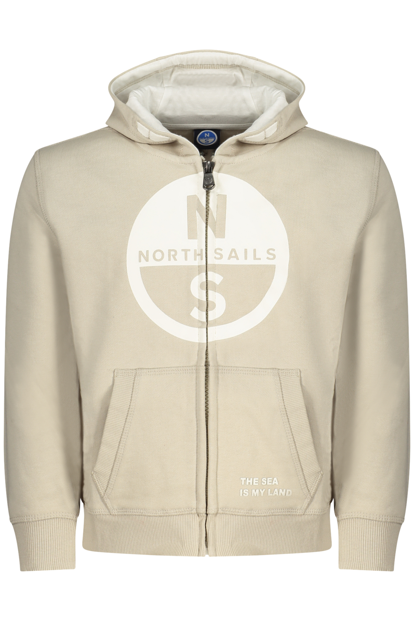 NORTH SAILS CHILDREN BEIGE ZIP-UP SWEATSHIRT NORTH SAILS CHILDREN BEIGE ZIP-UP SWEATSHIRT