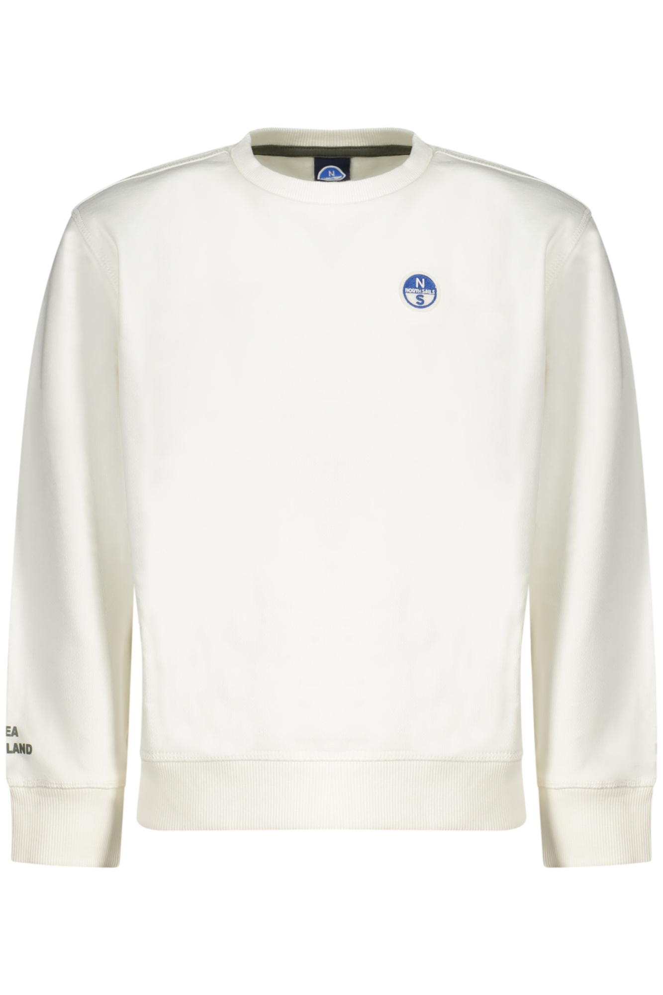 NORTH SAILS CHILDREN ZIP-UP SWEATSHIRT, WHITE NORTH SAILS CHILDREN ZIP-UP SWEATSHIRT, WHITE