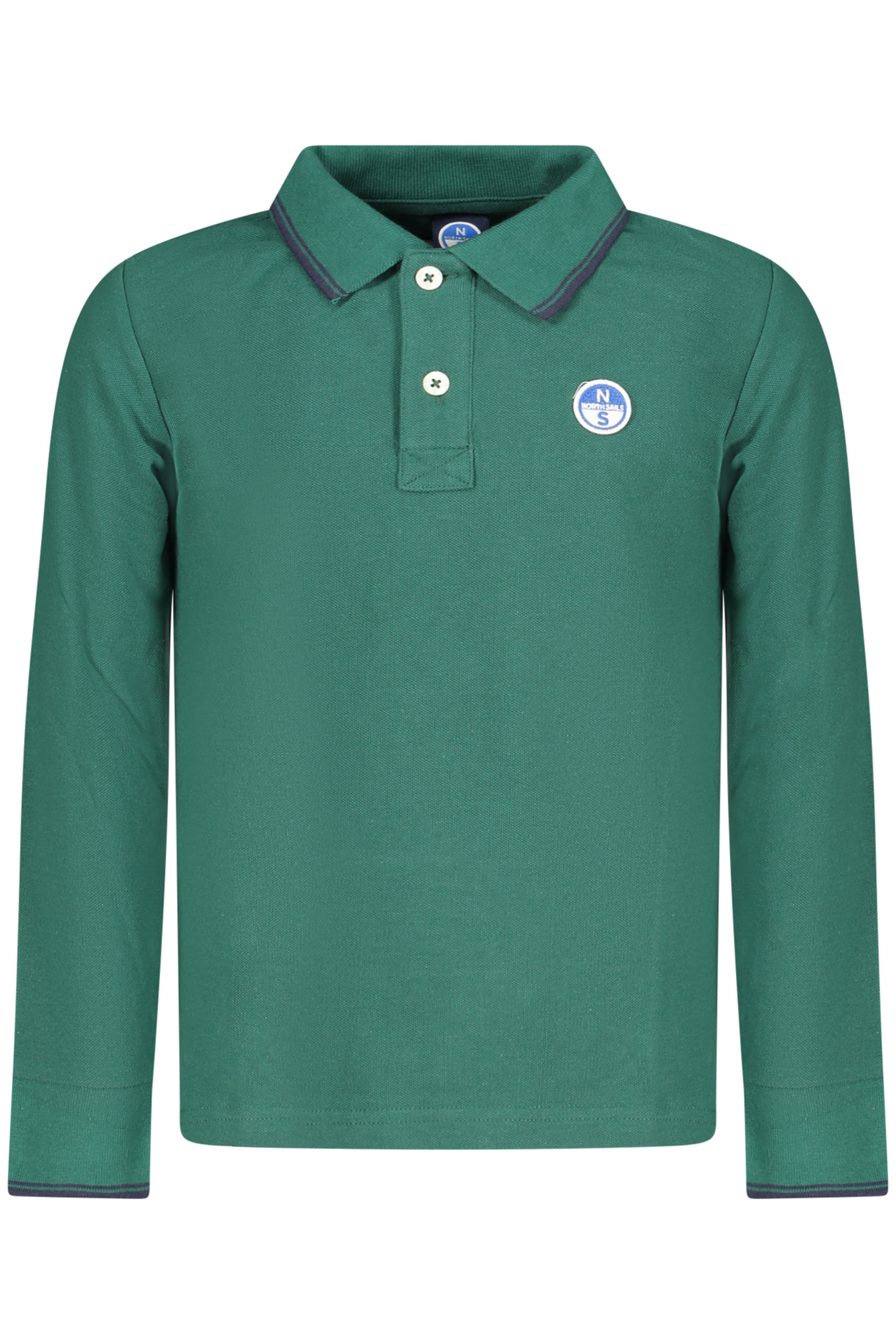 NORTH SAILS CHILDREN LONG-SLEEVED POLO SHIRT, GREEN NORTH SAILS CHILDREN LONG-SLEEVED POLO SHIRT, GREEN