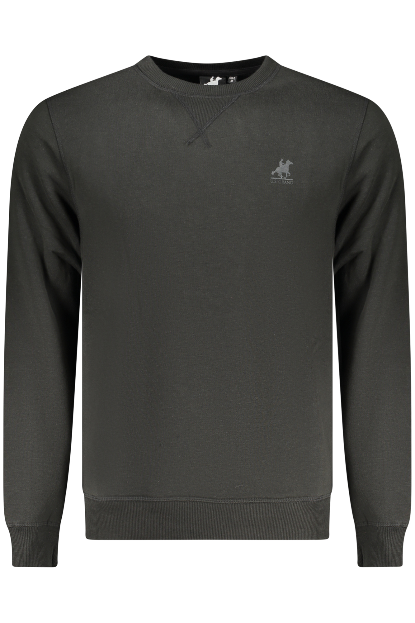 US GRAND MEN BLACK ZIP-UP SWEATSHIRT US GRAND MEN BLACK ZIP-UP SWEATSHIRT