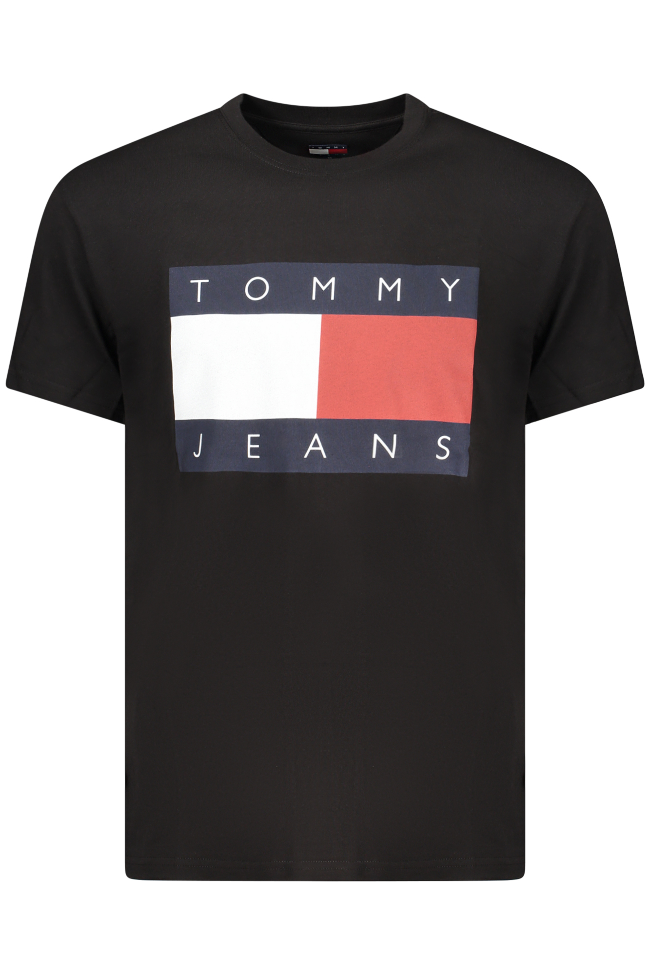 TOMMY HILFIGER MEN SHORT-SLEEVE T-SHIRT BLACK TOMMY HILFIGER MEN SHORT-SLEEVE T-SHIRT BLACK