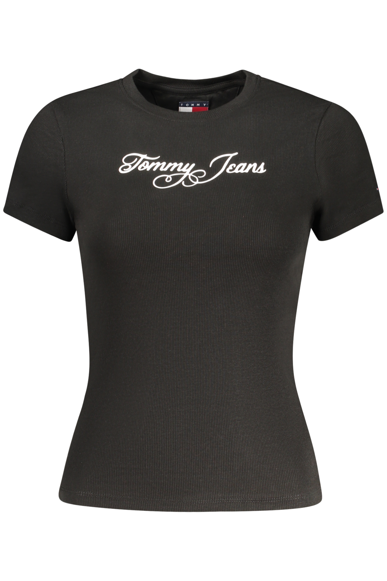 TOMMY HILFIGER WOMEN SHORT-SLEEVE T-SHIRT BLACK TOMMY HILFIGER WOMEN SHORT-SLEEVE T-SHIRT BLACK