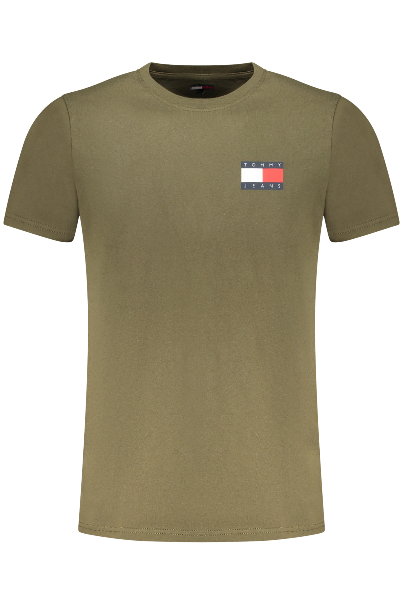 TOMMY HILFIGER MEN SHORT-SLEEVED T-SHIRT GREEN TOMMY HILFIGER MEN SHORT-SLEEVED T-SHIRT GREEN